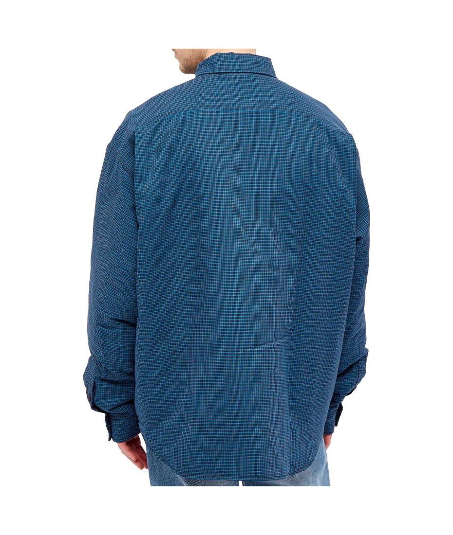 BALENCIAGA MICRO CHECK PADDED OVERSHIRT JACKET