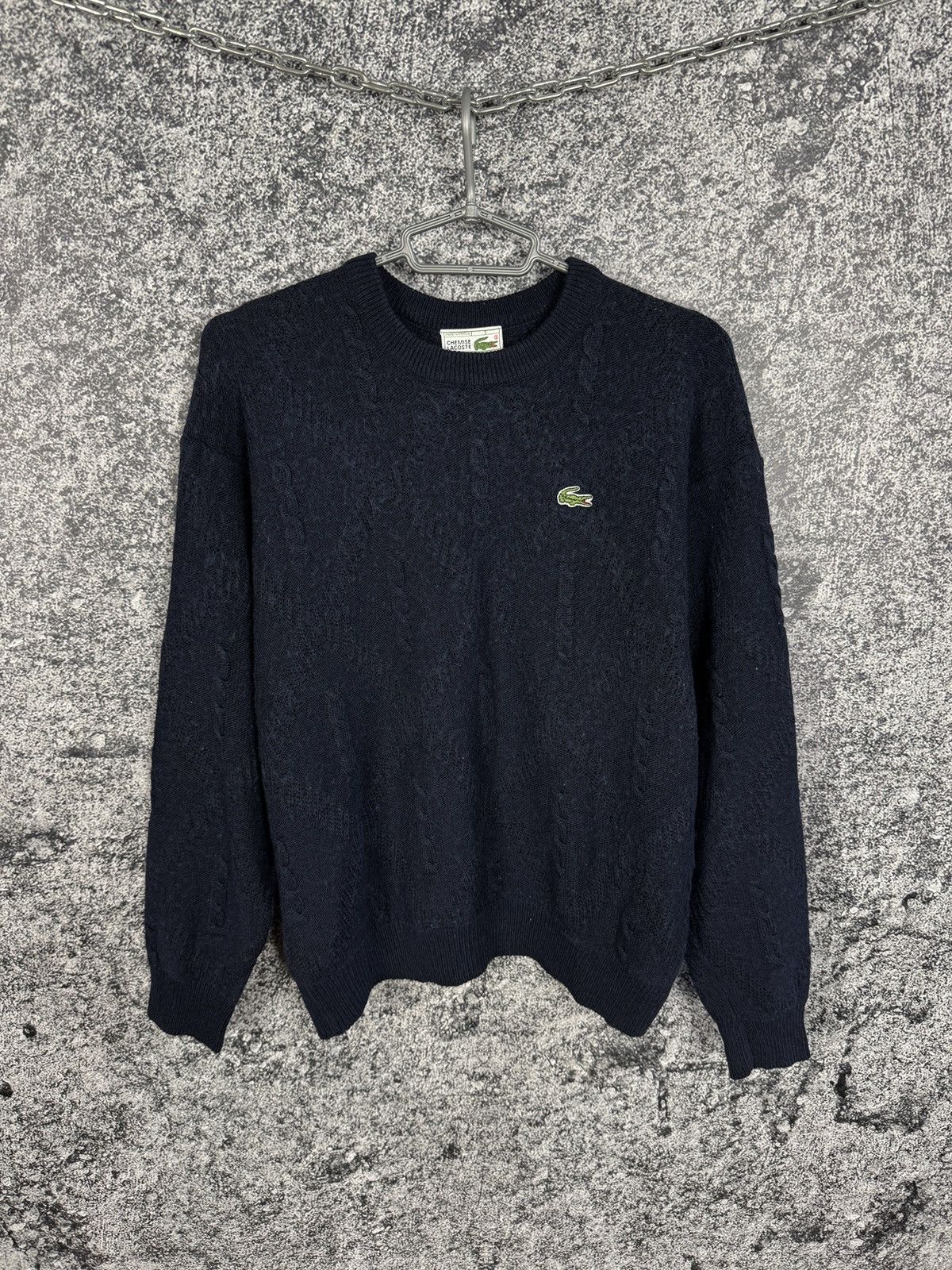 Lacoste Chemise Lacoste Vintage Wool Sweater Pullover Size 5 (Large) Size US L / EU 52-54 / 3 - 1 Thumbnail
