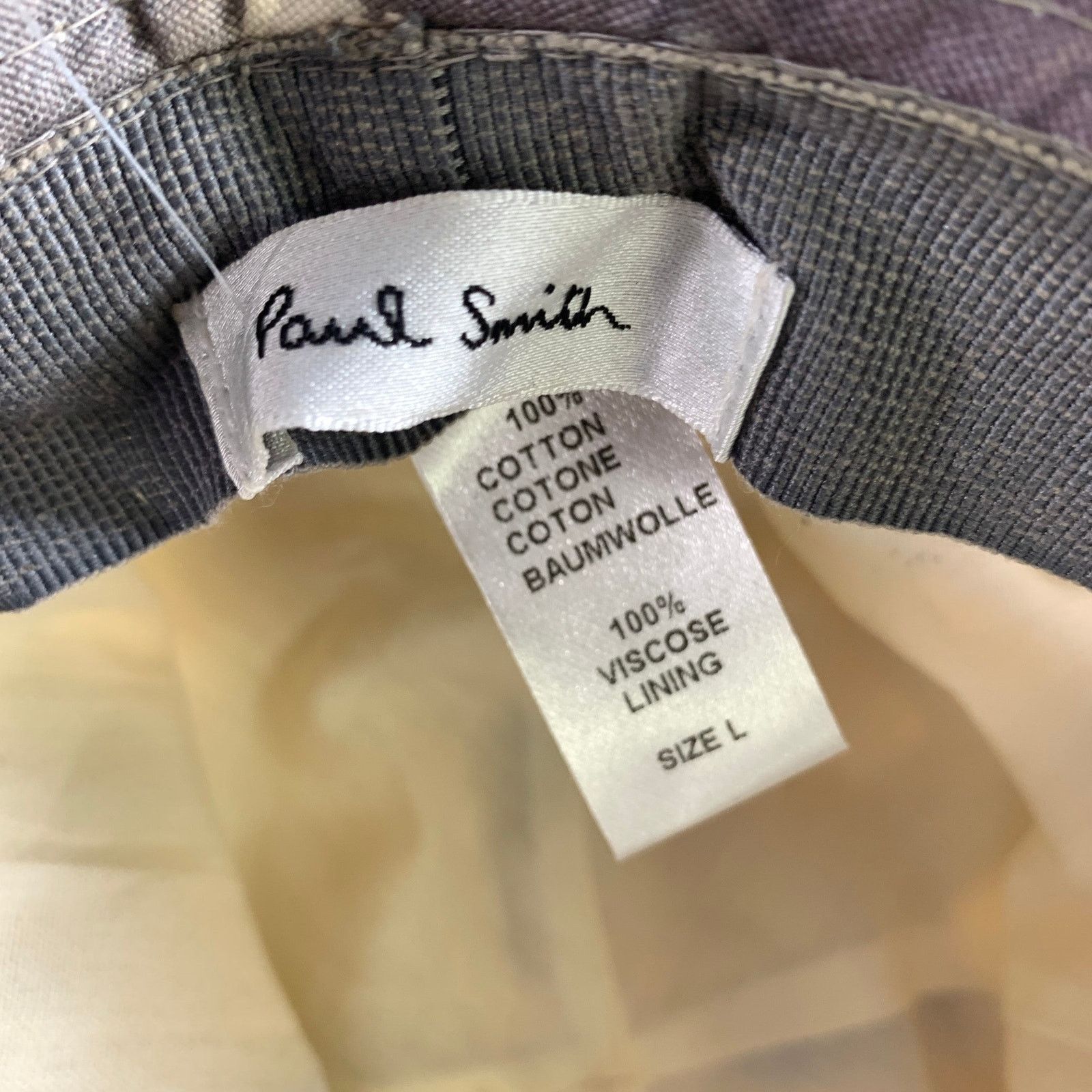 Paul Smith PAUL SMITH Size L Brown White Gingham Cotton Hats Size ONE SIZE - 7 Thumbnail