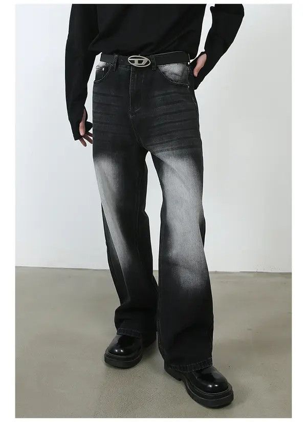 Japanese Brand Kimaya x Rika Vintage washed trendy all-match casual jeans Size US 32 / EU 48 - 3 Thumbnail
