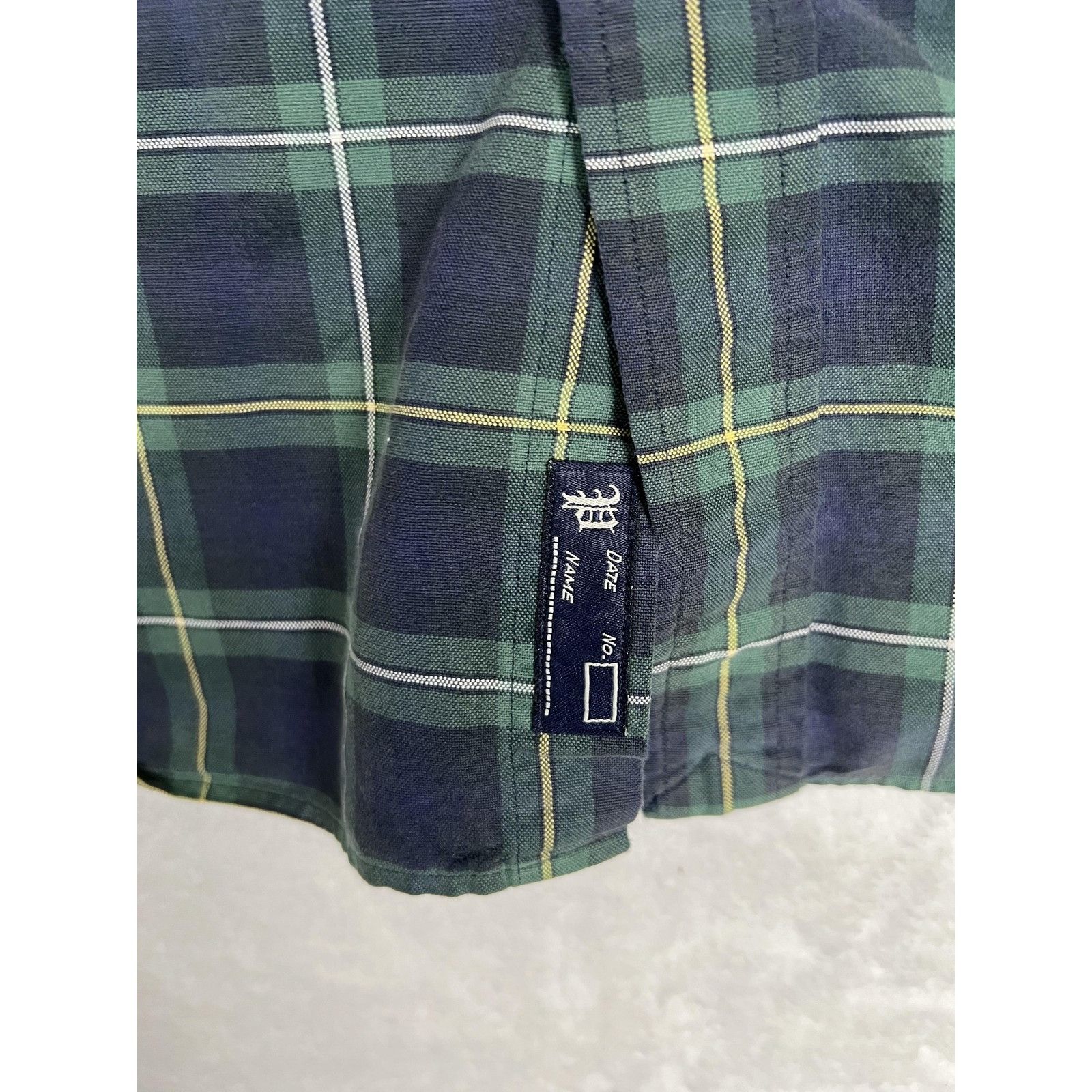 Ralph Lauren Ralph Lauren Shirt Mens Large Green Navy Tartan Plaid Button Size US L / EU 52-54 / 3 - 4 Thumbnail