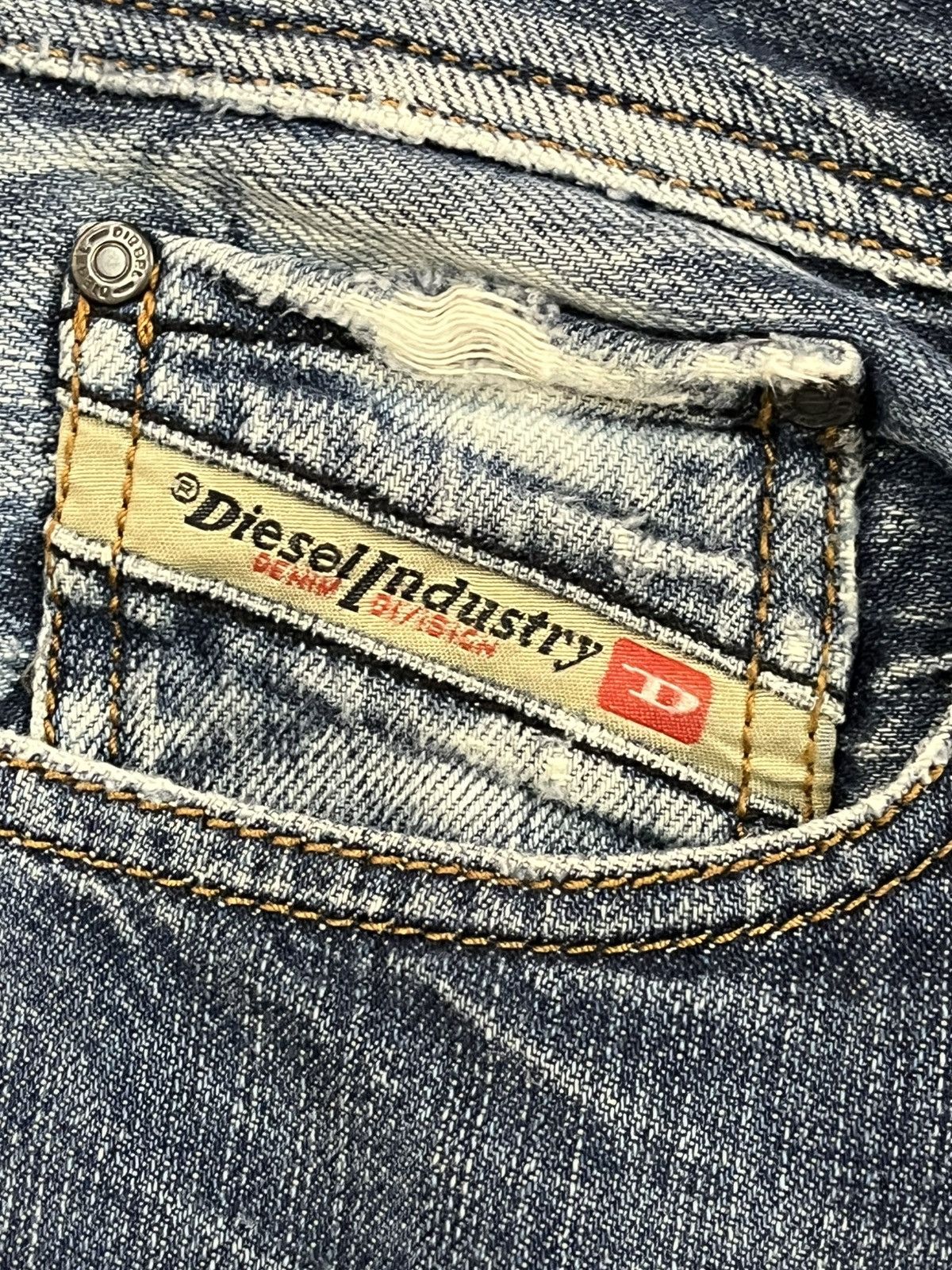 Diesel Vintage Diesel Zatiny Flare Faded Denim Size US 31 - 8 Thumbnail