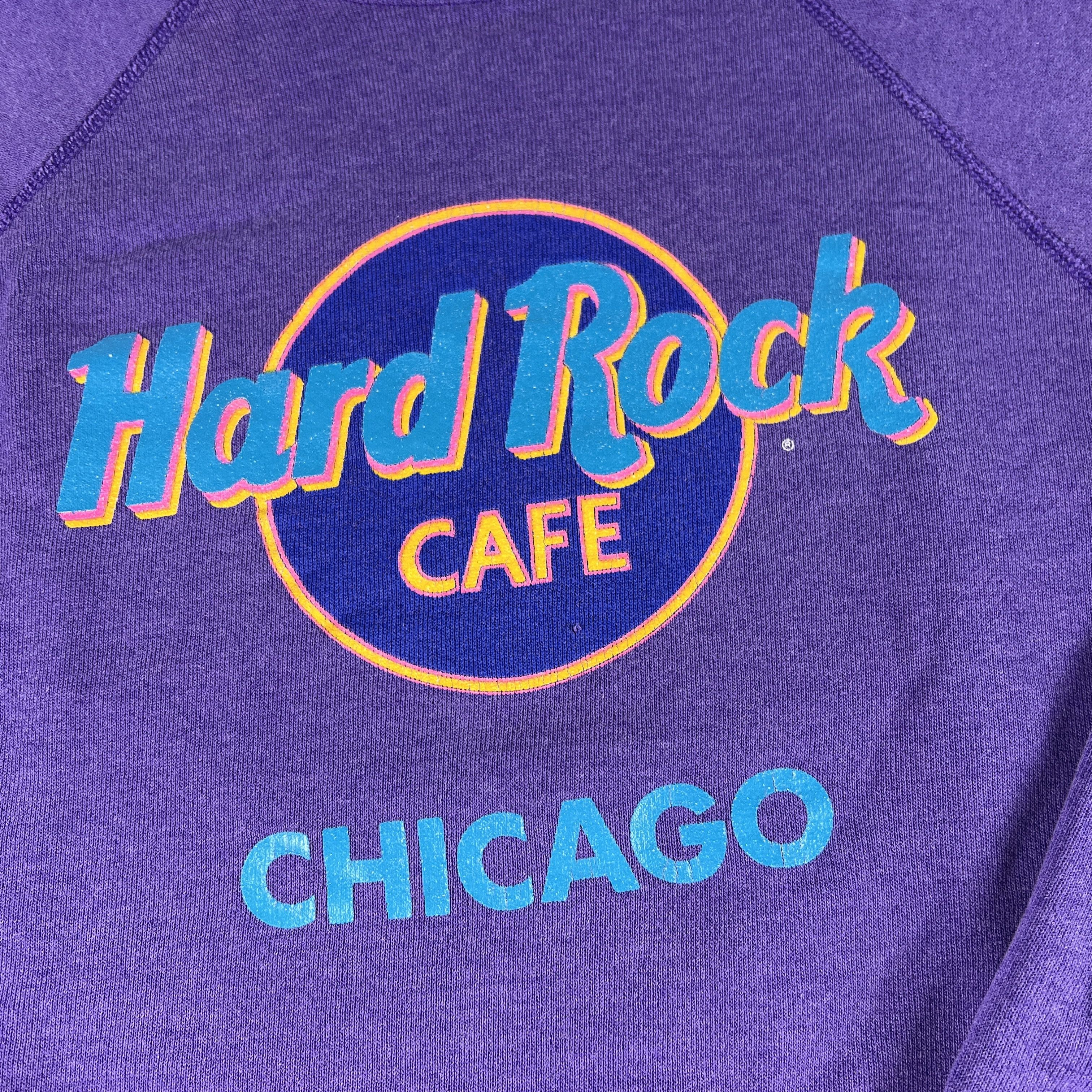 Hard Rock Cafe × Vintage VTG 90s Hard Rock Cafe Chicago Sweatshirt Faded Crewneck Size US M / EU 48-50 / 2 - 4 Thumbnail