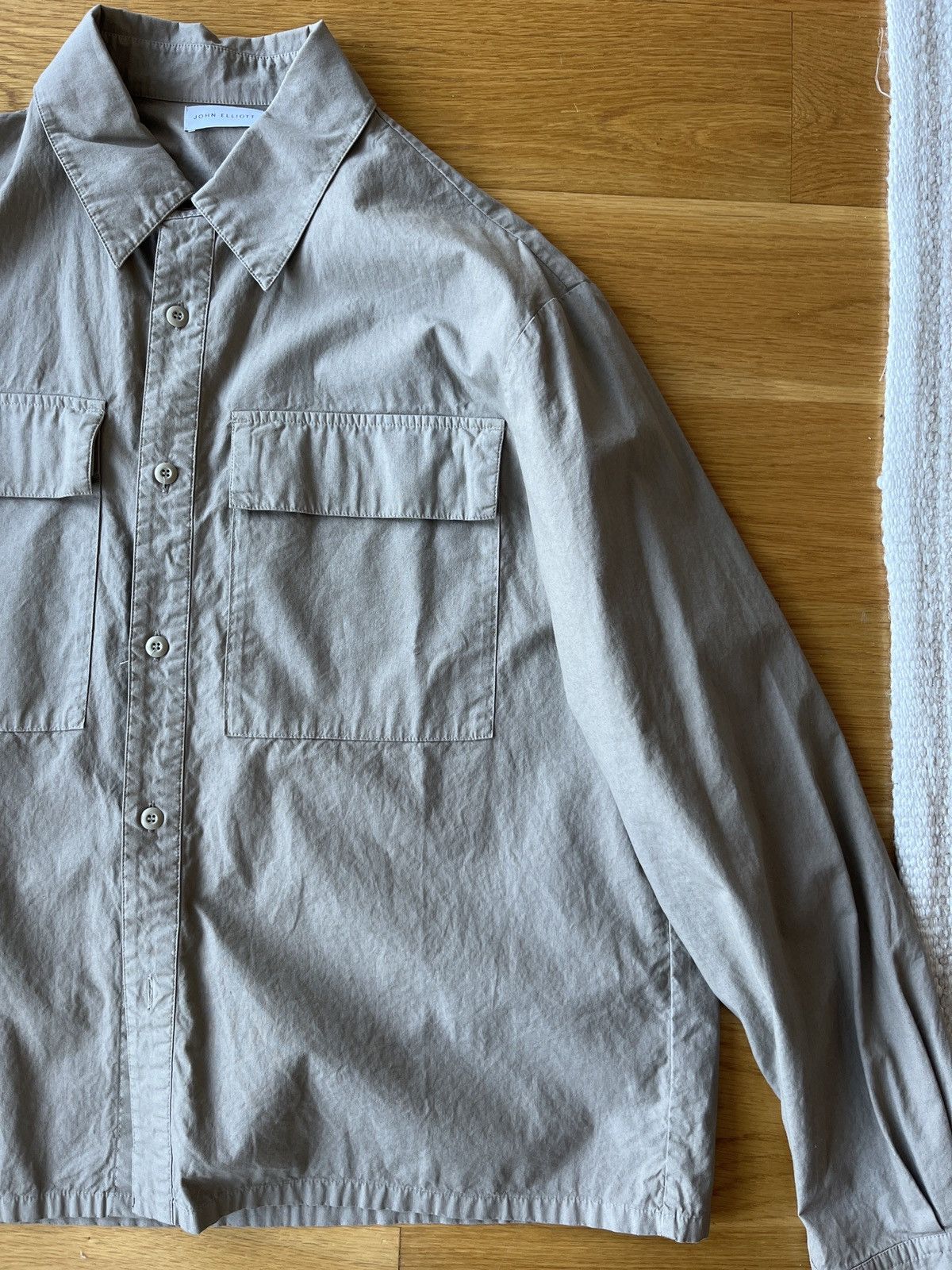 John Elliott Cotton Himalayan Work Shirt - Tan - Size 1 (Small) Size US S / EU 44-46 / 1 - 3 Thumbnail