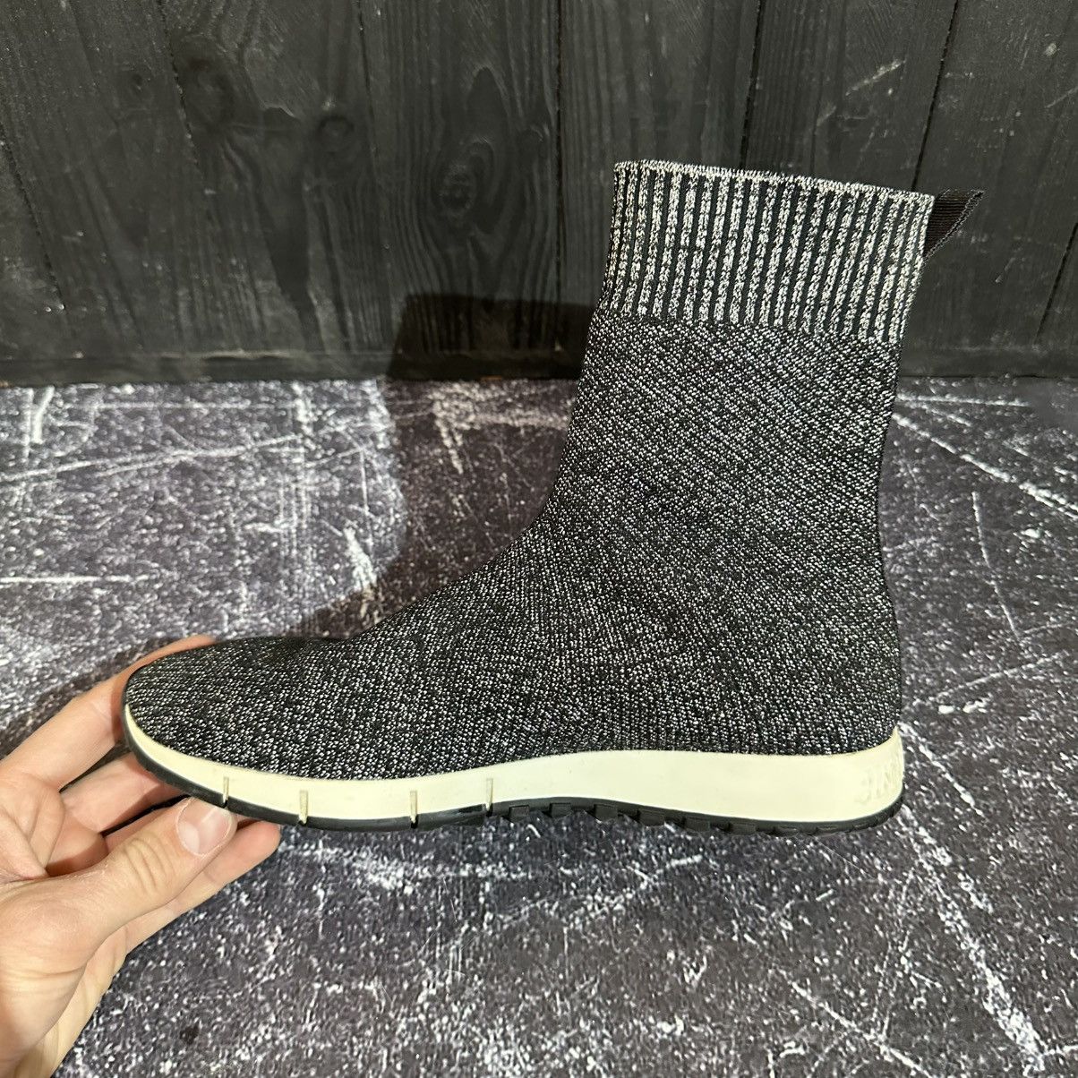 Jimmy Choo Jimmy Choo Norway Knit & Lurex Mid High Trainers Size 38 Size US 8 / IT 38 - 12 Thumbnail