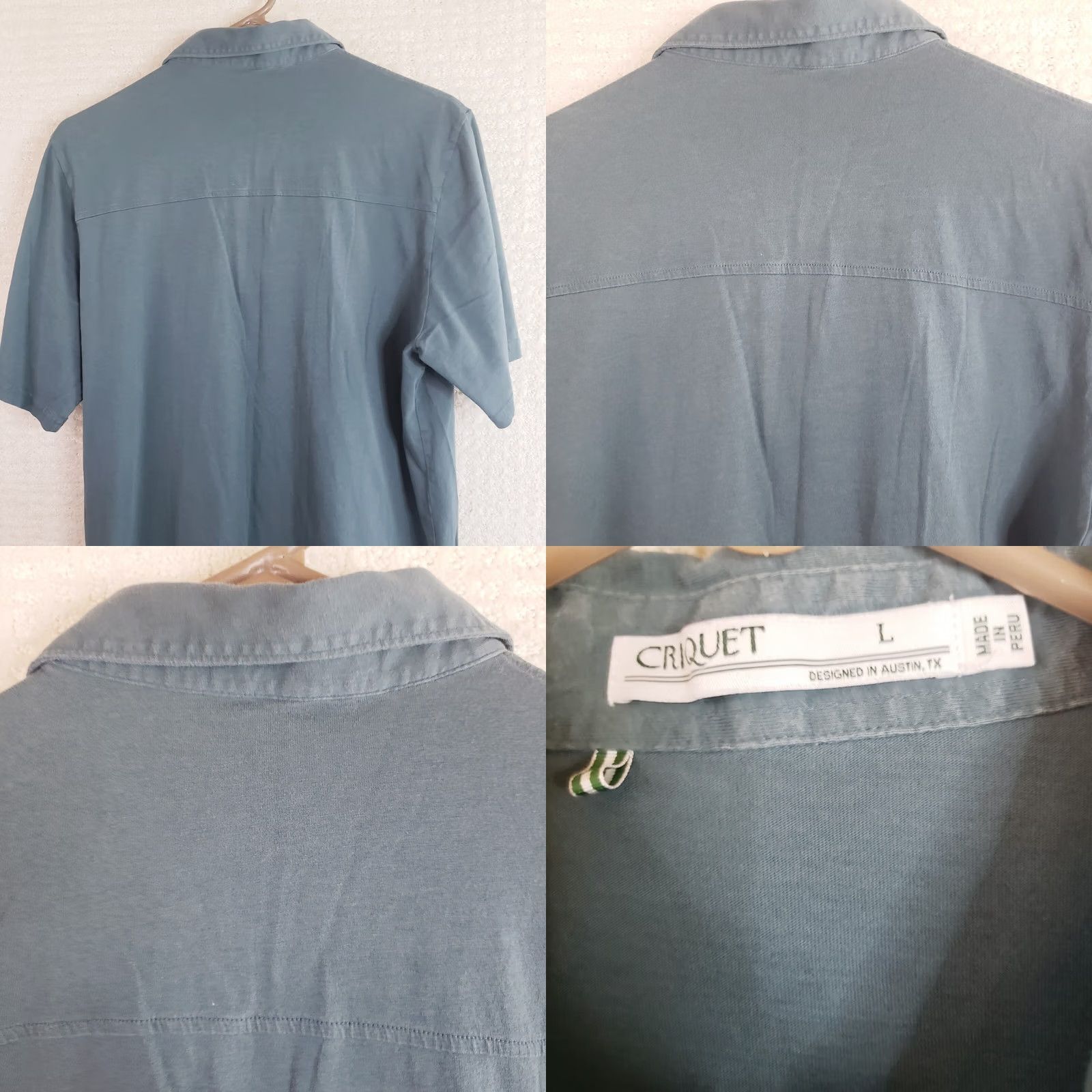 Vintage Cricuet Polo Shirt Men's L Green Pocket Short Sleeve Shirt Size US L / EU 52-54 / 3 - 8 Thumbnail