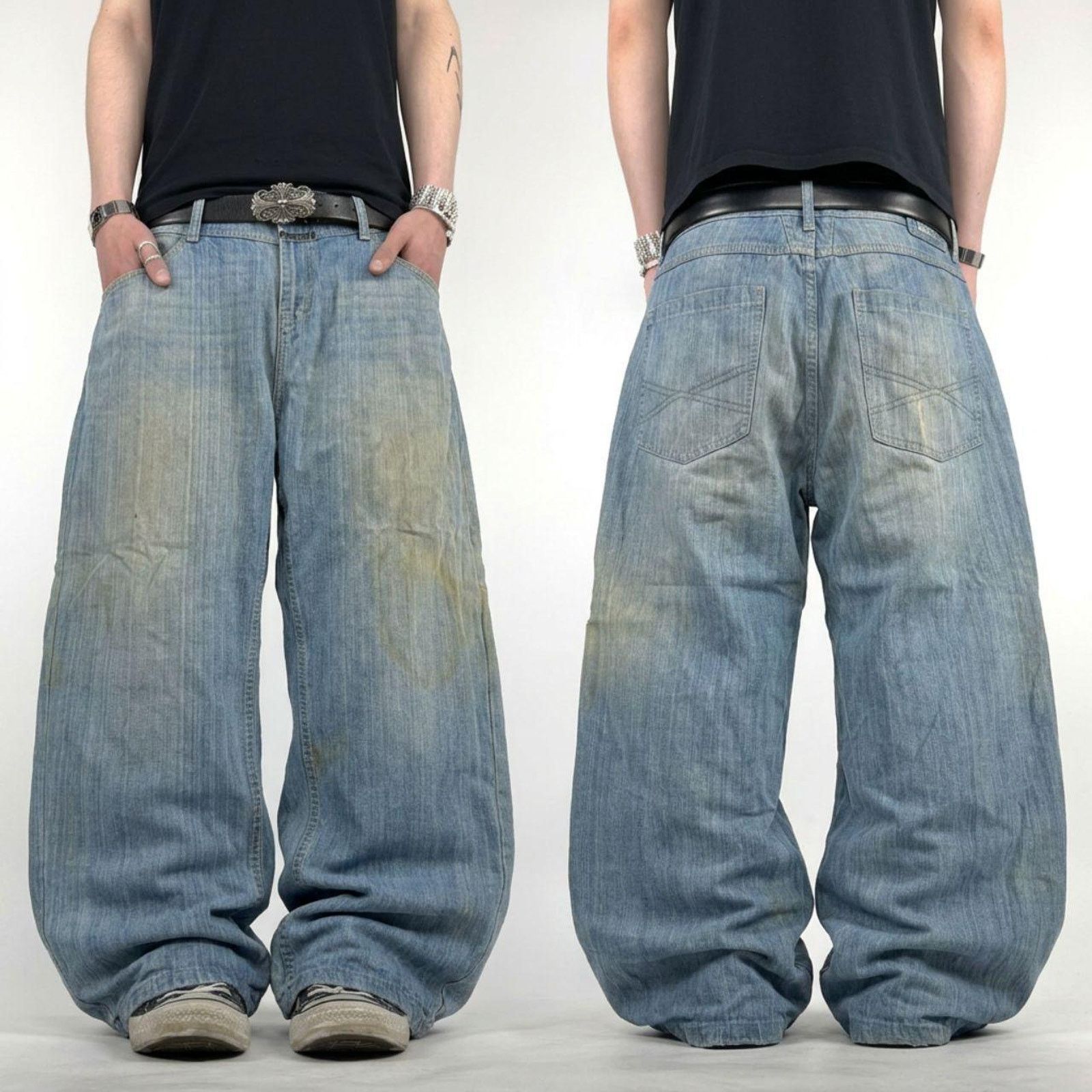 Japanese Brand × Marithe + Francois Girbaud × Vintage Vintage y2k marithe francois girbaud grunge archive jeans Size US 42 / EU 58 - 1 Thumbnail