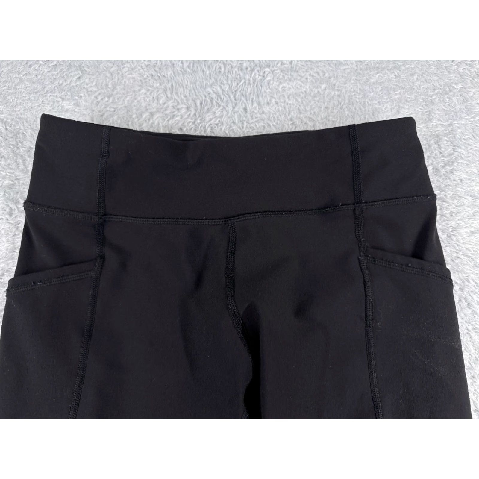 Lululemon Lululemon Pants Women 6 Black Tight II Luxtreme Cropped 25" Inseam Pockets Straight Leg Dance Yoga Read Size 28" / US 6 / IT 42 - 4 Thumbnail