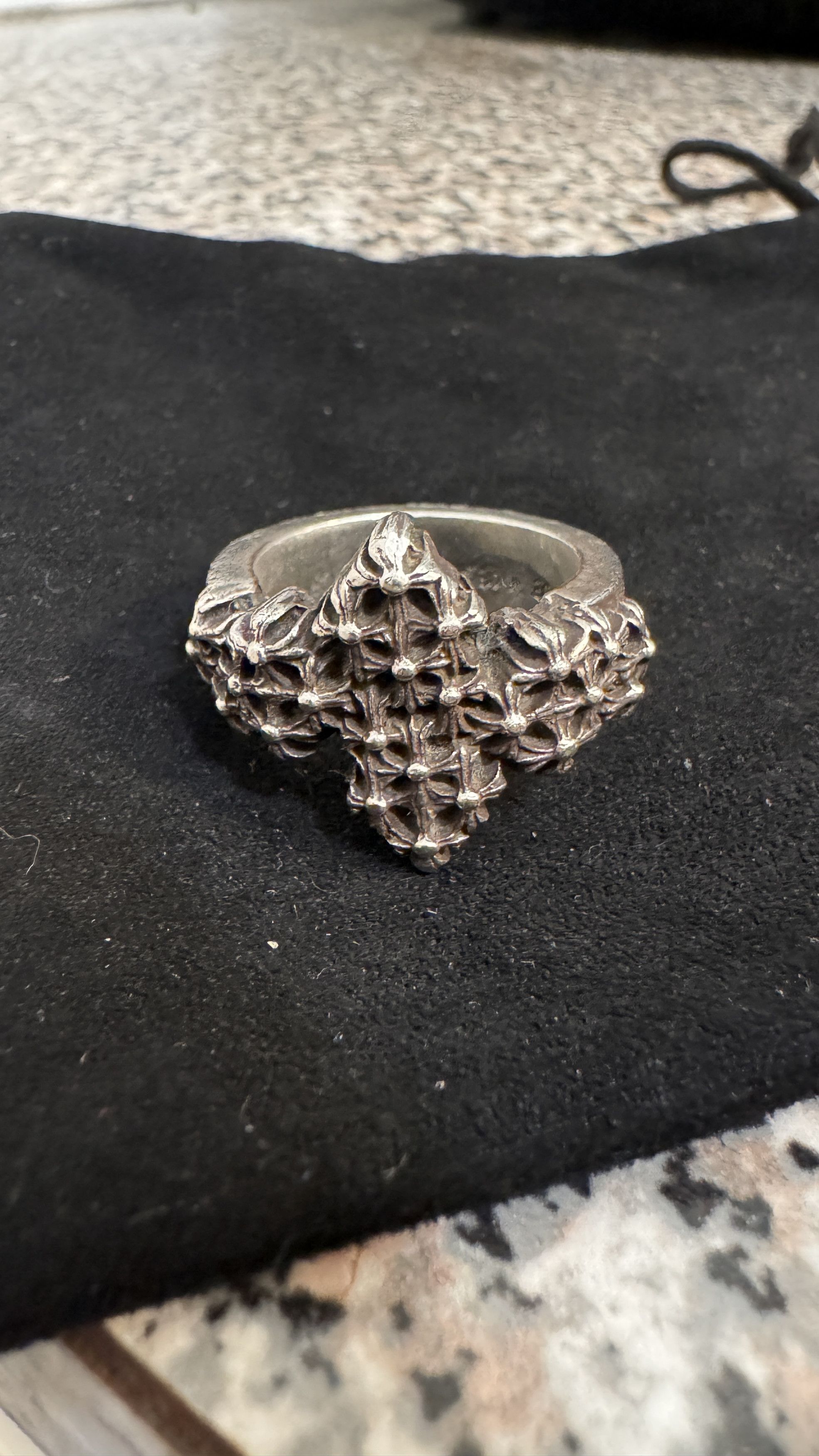 Chrome Hearts Chrome hearts cemetery pointer ring size 10 | Grailed