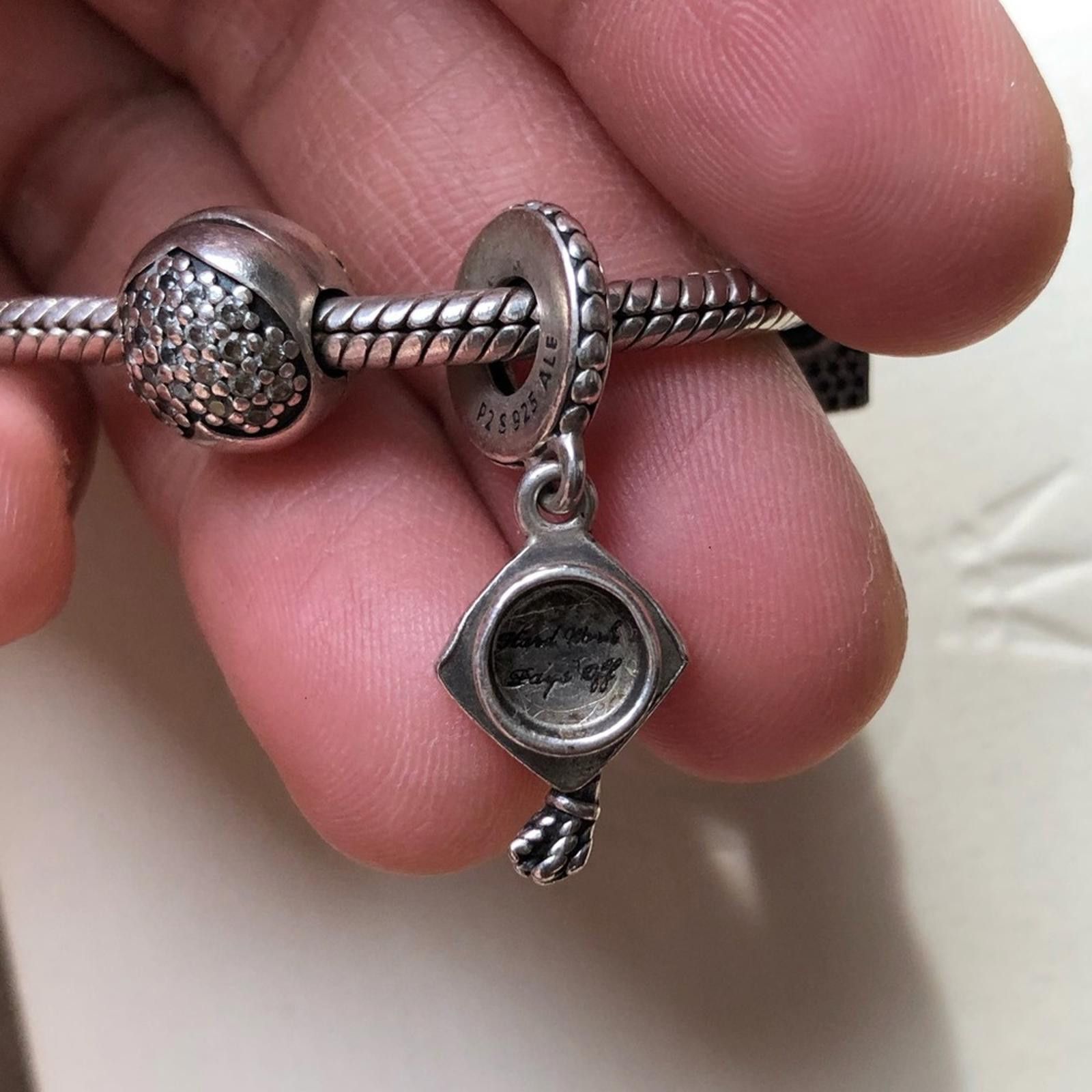 pandora Pandora Snake Bracelet w/ 5 Pandora Charms Size ONE SIZE - 10 Thumbnail