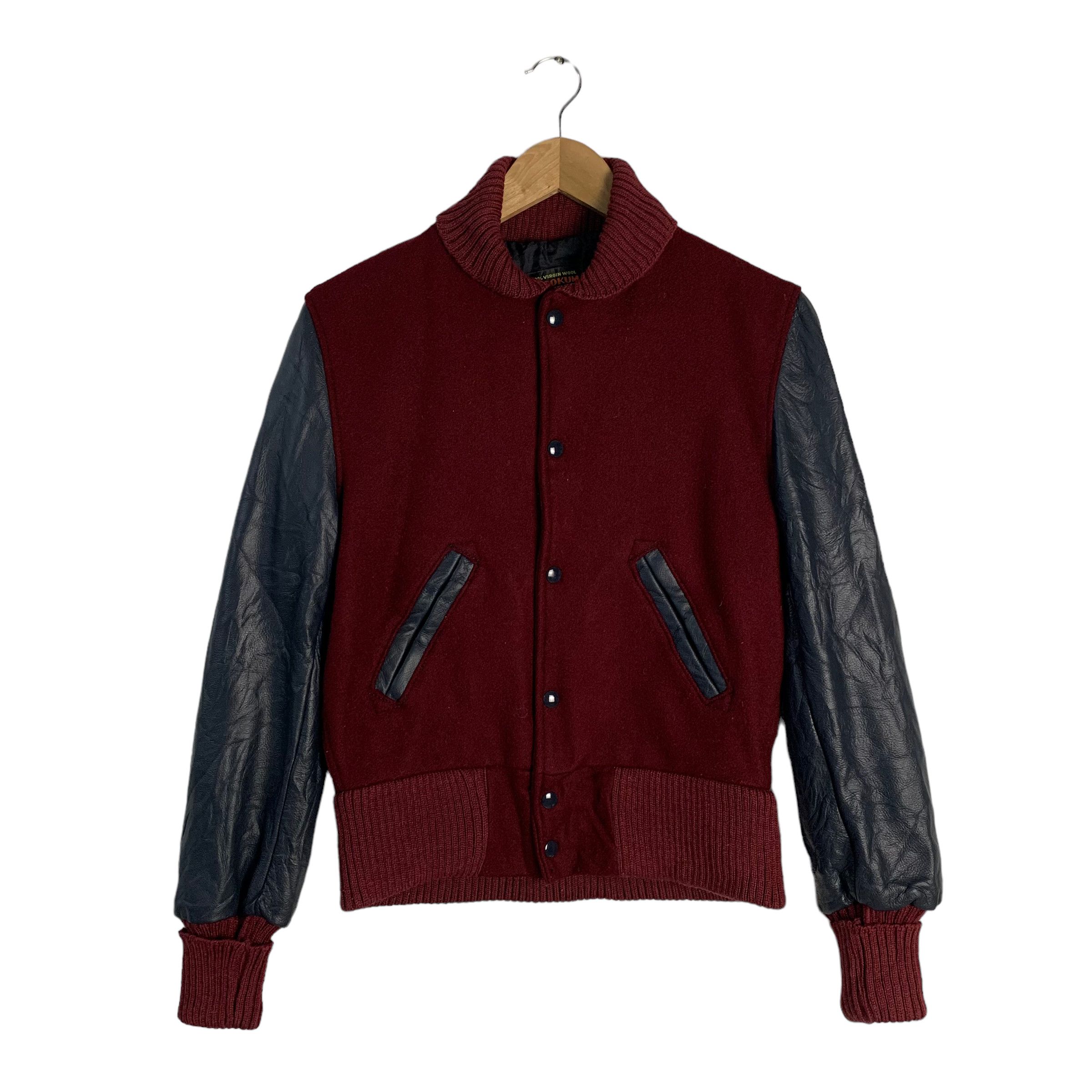 Vintage 60’s Skookum Letterman Leather Wool Varsity Jacket