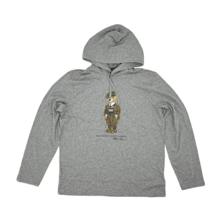 Polo Ralph Lauren Polo Ralph Lauren Gray Hooded Long-Sleeve T-Shirt Size US L / EU 52-54 / 3 - 1 Thumbnail