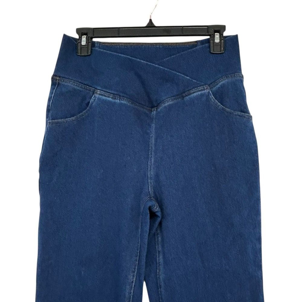 Other Halara Flex High Waisted Crossover Stretch Knit Flare Jeans Size 31" - 7 Thumbnail