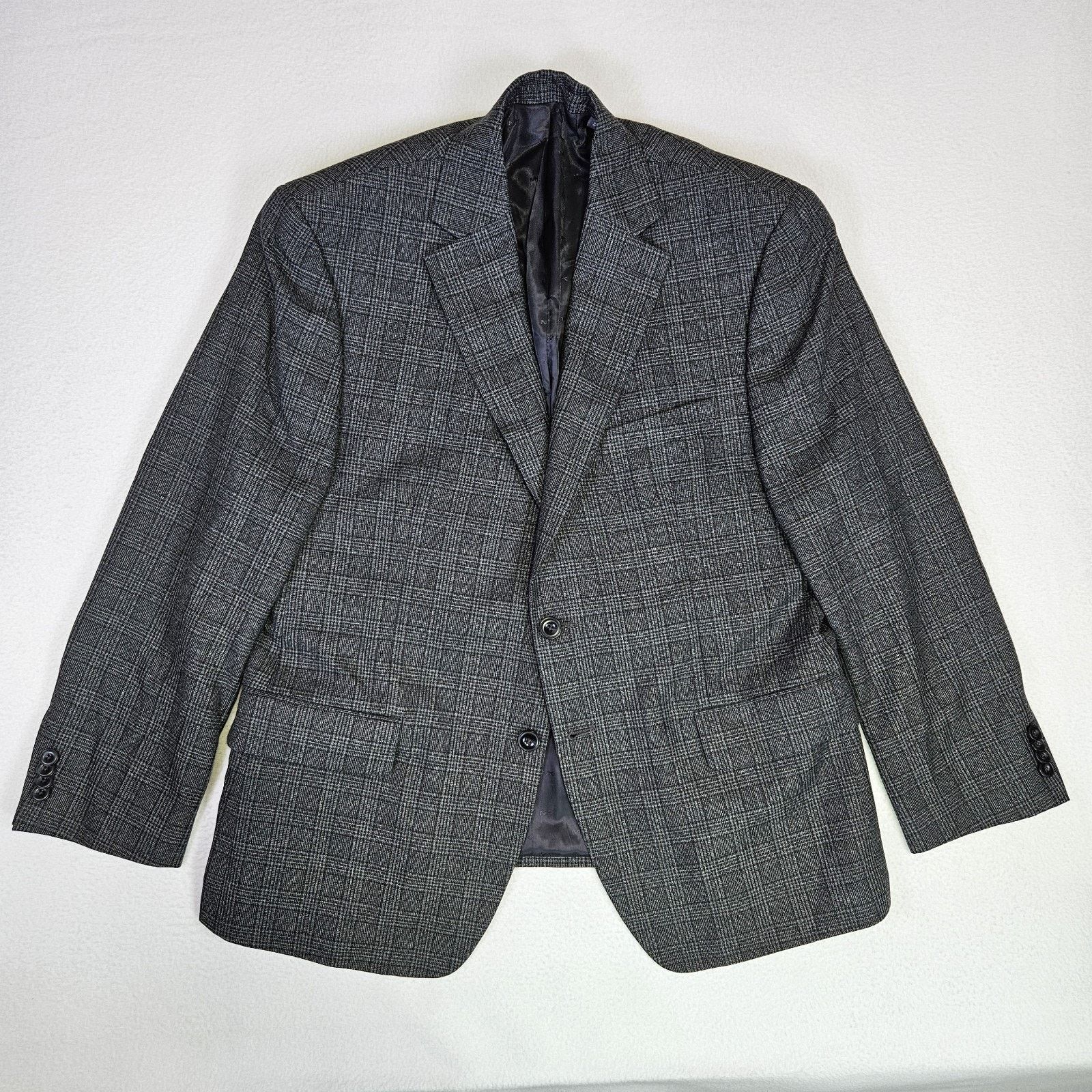 Michael Kors Michael Kors Glen Plaid Sport Coat Blazer Gray Interview Size 42S - 18 Thumbnail