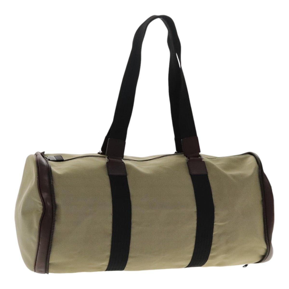 Salvatore Ferragamo Salvatore Ferragamo Boston Bag Canvas Beige Silver Size ONE SIZE - 1 Thumbnail