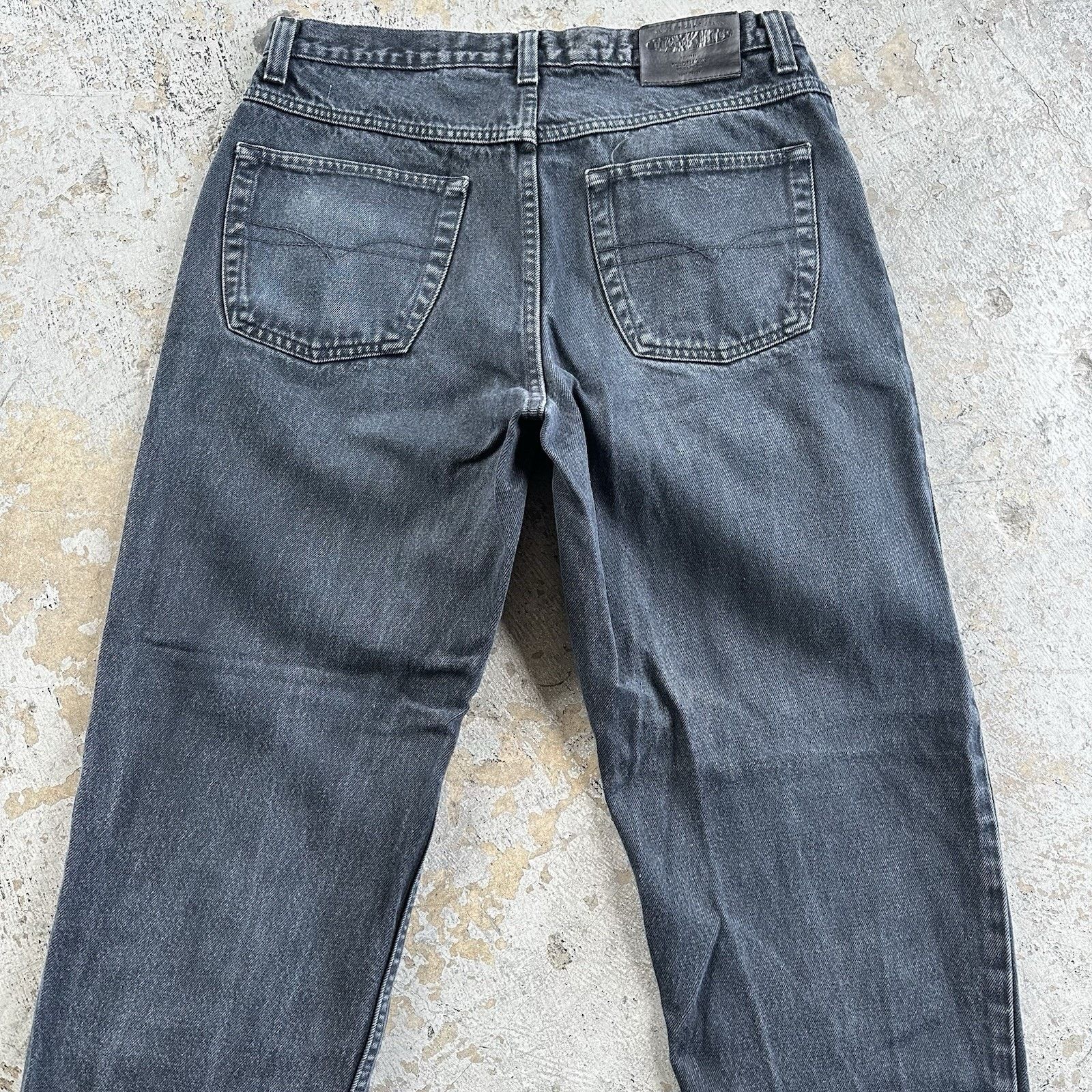 Anchor Blue × Vintage Vintage Anchor Blue Faded Black Loose Denim Jeans 36x30 Size US 36 / EU 52 - 5 Thumbnail