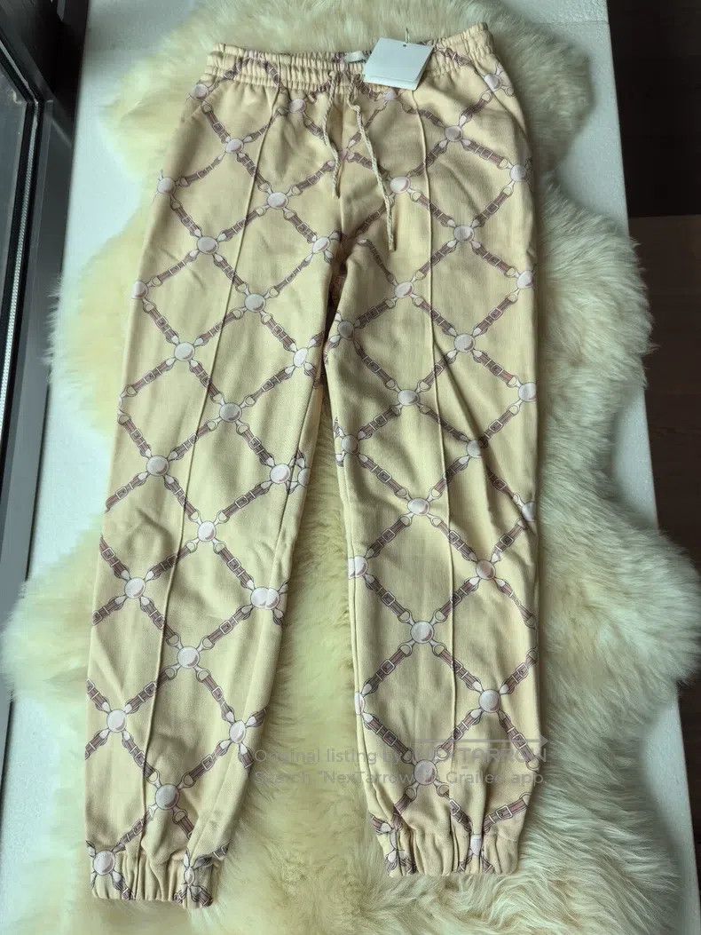 Hermes Hermes Casual Pants, Classic Beige Stripe Design, 100% Cot Size 24" / US 00 / IT 34 - 1 Thumbnail