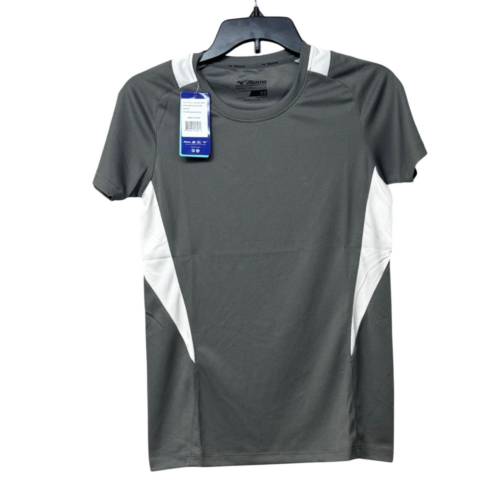 Mizuno Mizuno Women’s Softball Crew Neck Jersey, Charcoal-White, S Size S / US 4 / IT 40 - 8 Thumbnail