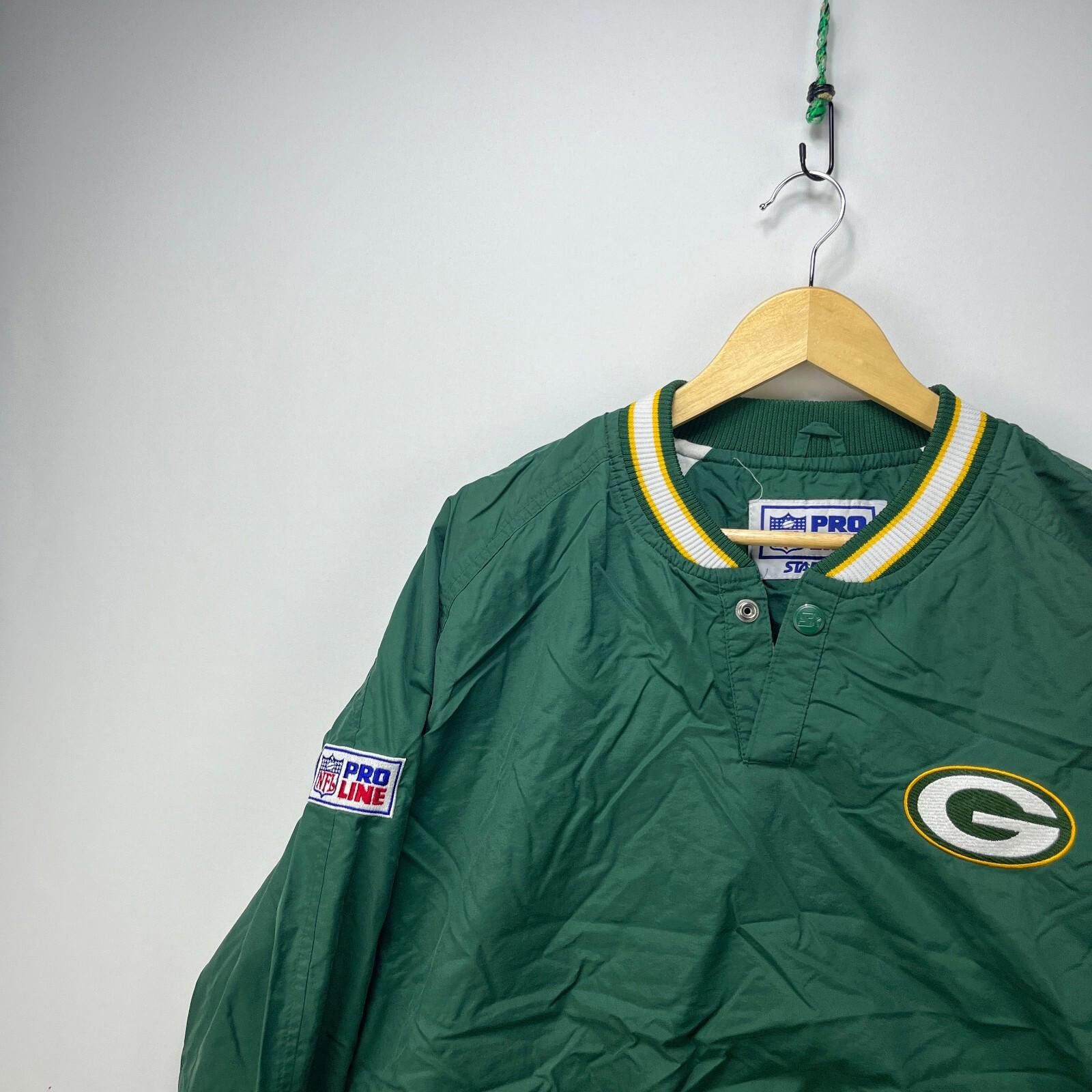Starter Vintage 90s Green Bay Packers Starter Pullover Jacket XL NFL Size US XL / EU 56 / 4 - 2 Thumbnail
