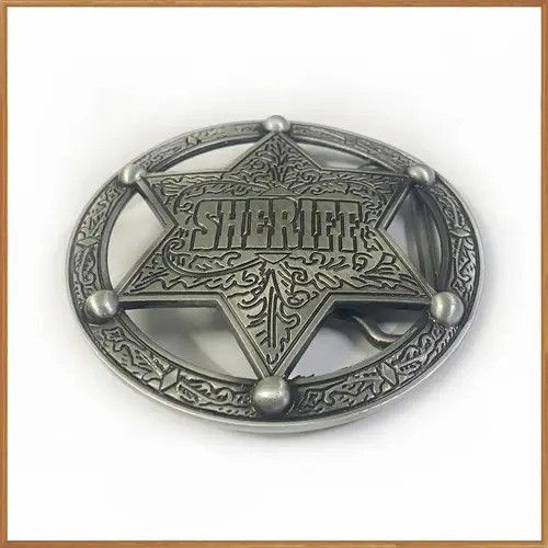 VIBE SHERIFF Cowboy Belt Buckle Size ONE SIZE - 3 Thumbnail