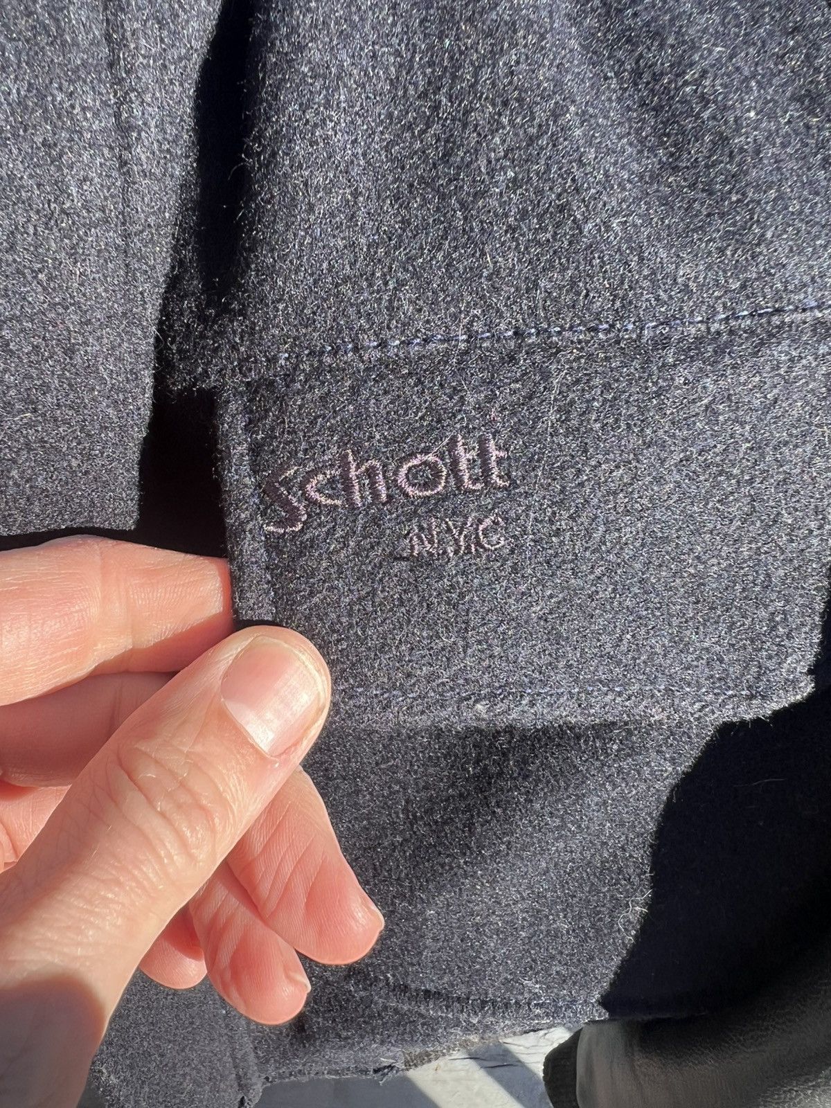 Schott Schott European Release Wool & Leather Jacket Faux Fur Size US M / EU 48-50 / 2 - 3 Thumbnail
