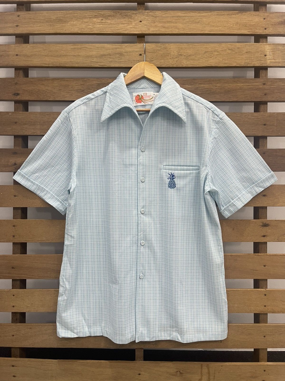 Liberty 70s LIBERTY HOUSE IOLANI HAWAII Pineapple Embroidered Shirt Size US L / EU 52-54 / 3 - 1 Thumbnail