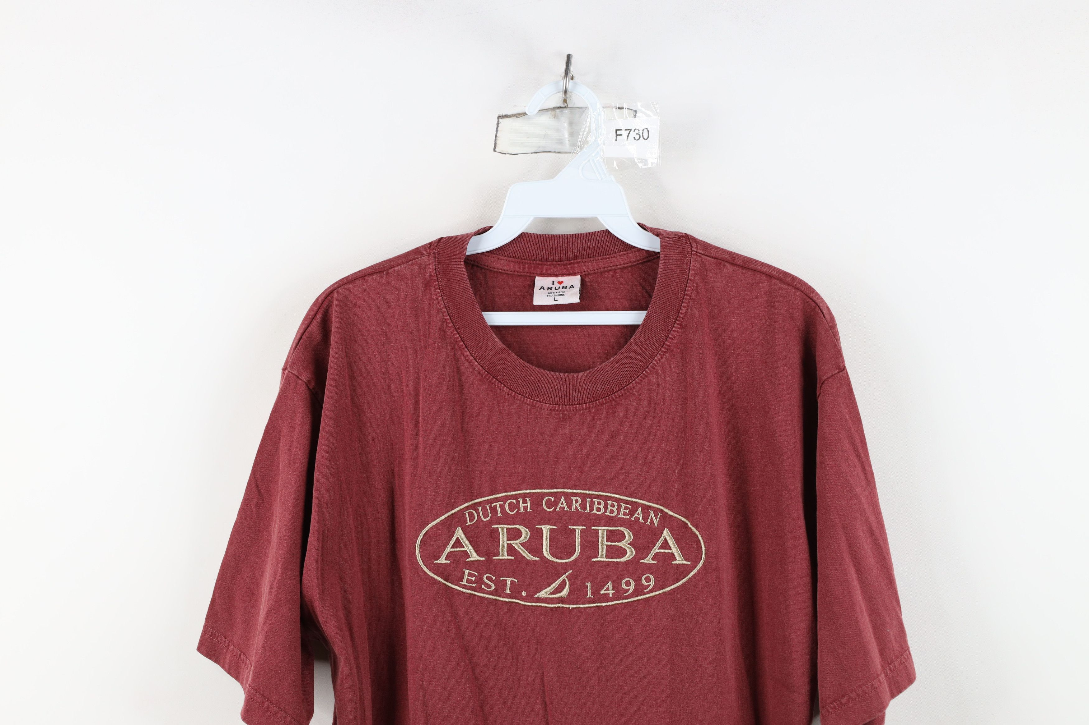 Vintage Vintage 90s Streetwear Stonewash Caribbean Aruba T-Shirt Size US L / EU 52-54 / 3 - 2 Thumbnail