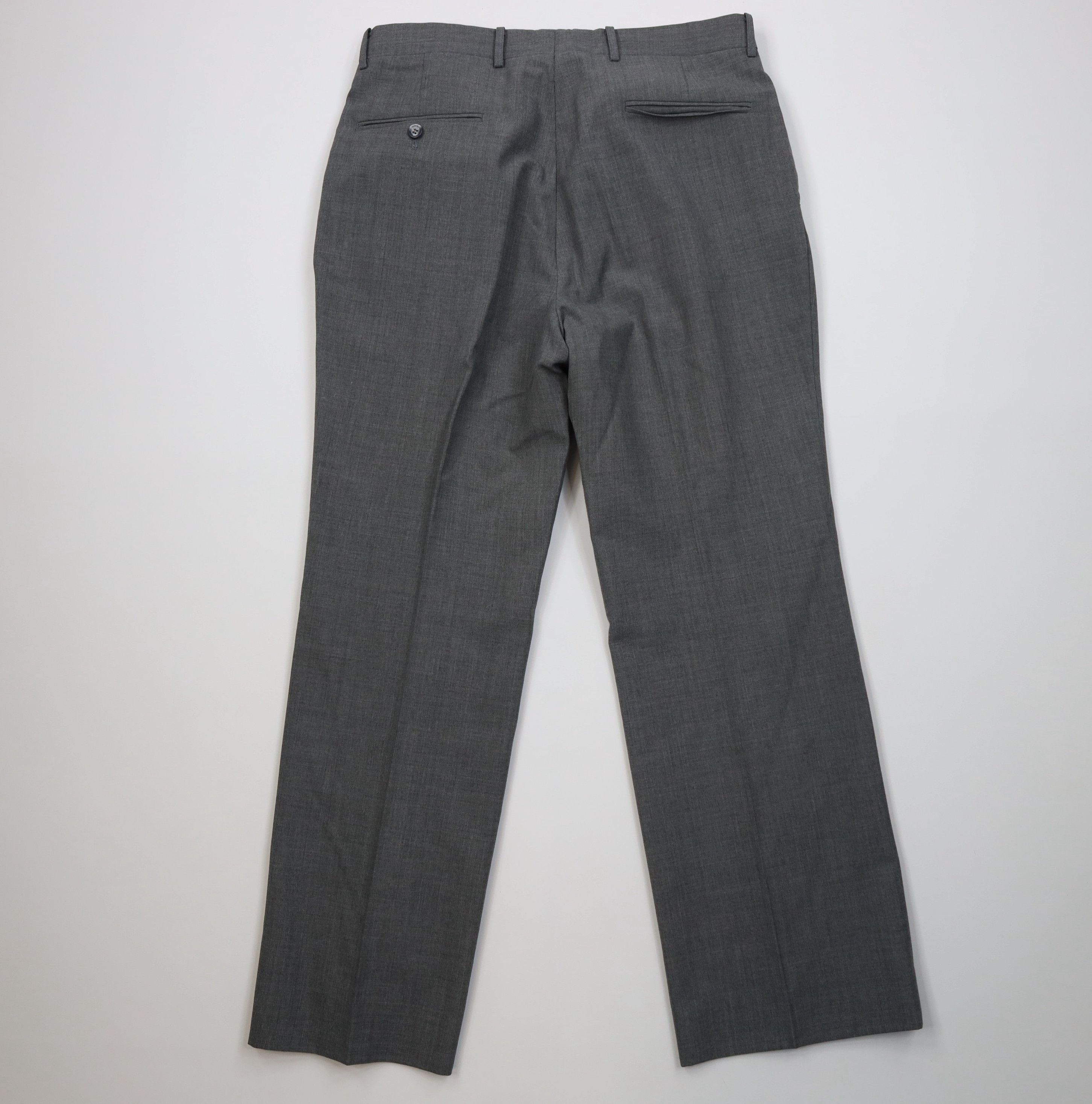 Vintage Vintage 70s Streetwear Wool Knit Wide Leg Chino Pants Gray Size US 32 / EU 48 - 11 Thumbnail