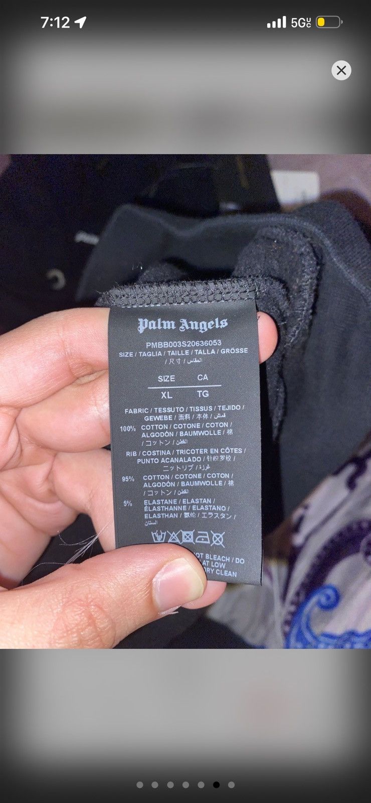 Palm Angels Black palm angles spray hoodie Size US XL / EU 56 / 4 - 6 Thumbnail