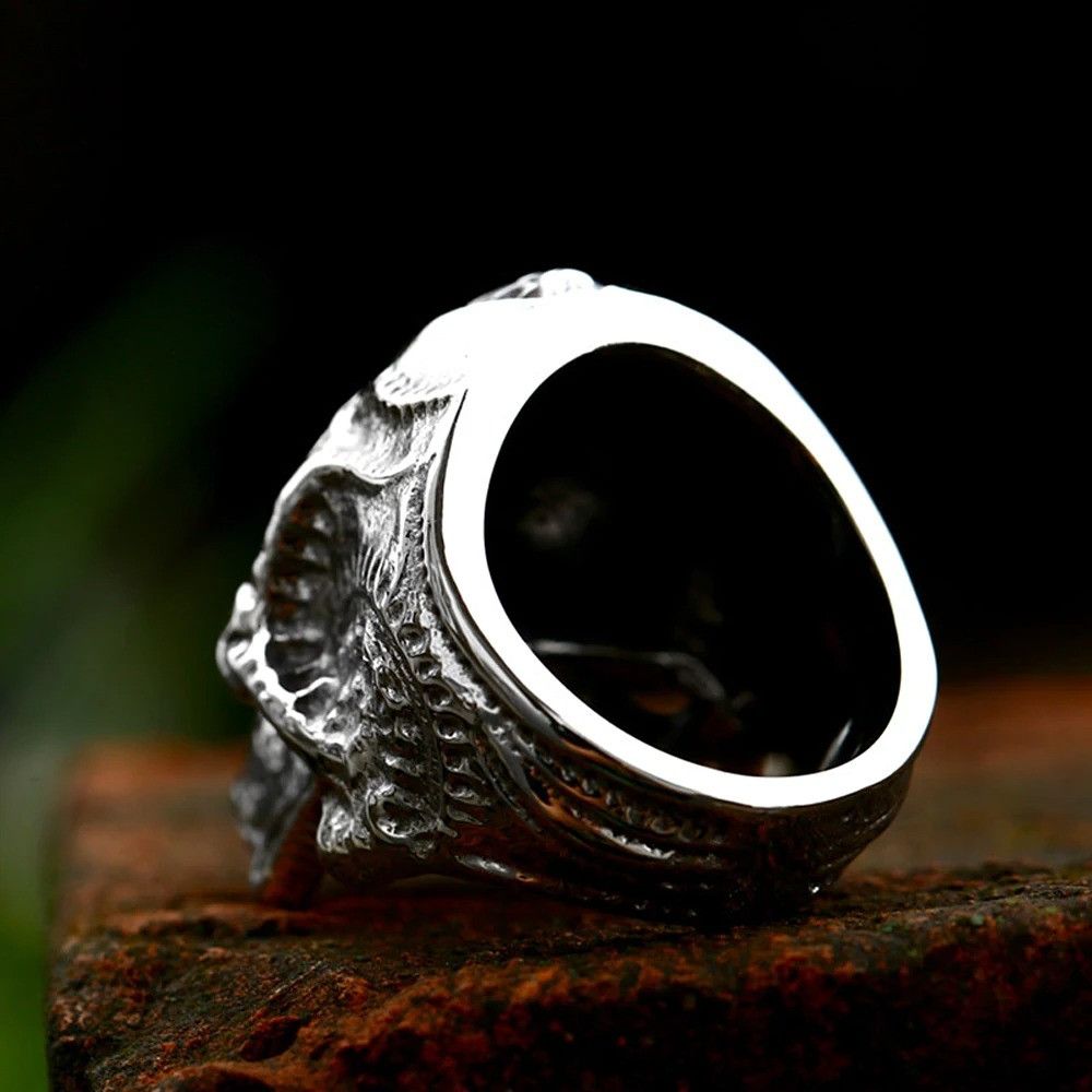 Vintage New Alien Skull Ring Size ONE SIZE - 3 Thumbnail