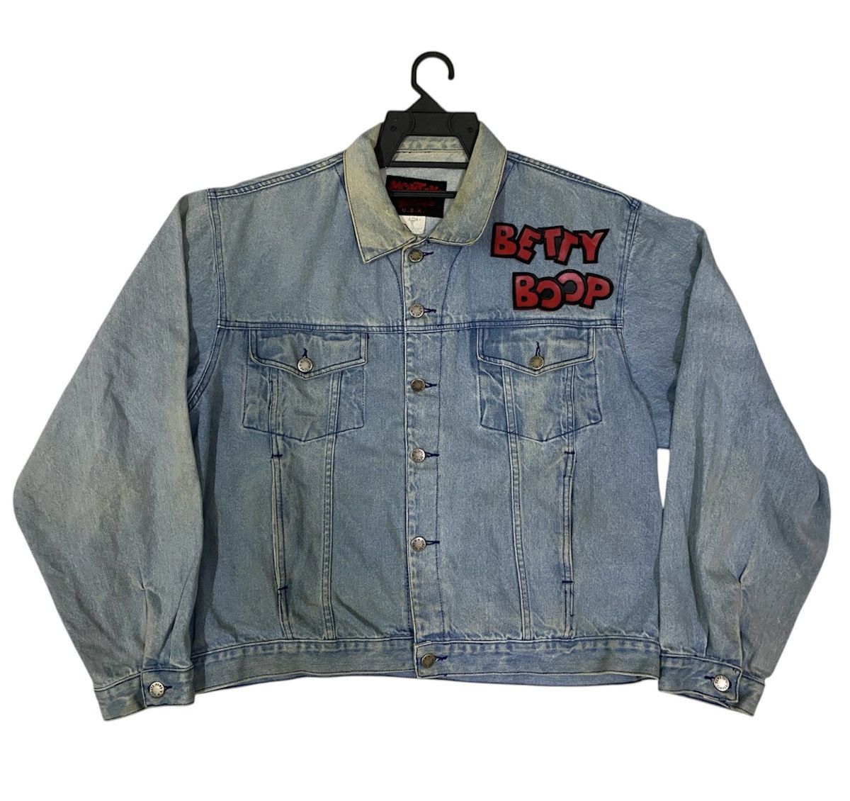 Vintage Betty Boop Denim Jacket Vintage Emberode Size US XL / EU 56 / 4 - 2 Thumbnail