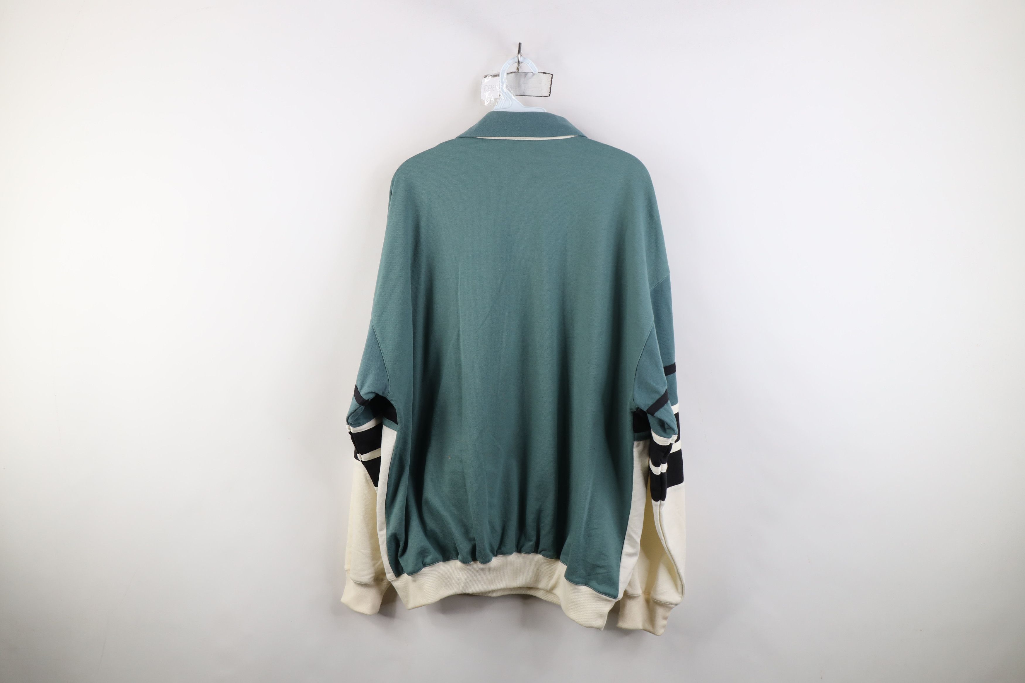 Vintage Vintage 90s Streetwear Block Pullover Long Sleeve Rugby Polo Size US XL / EU 56 / 4 - 12 Thumbnail
