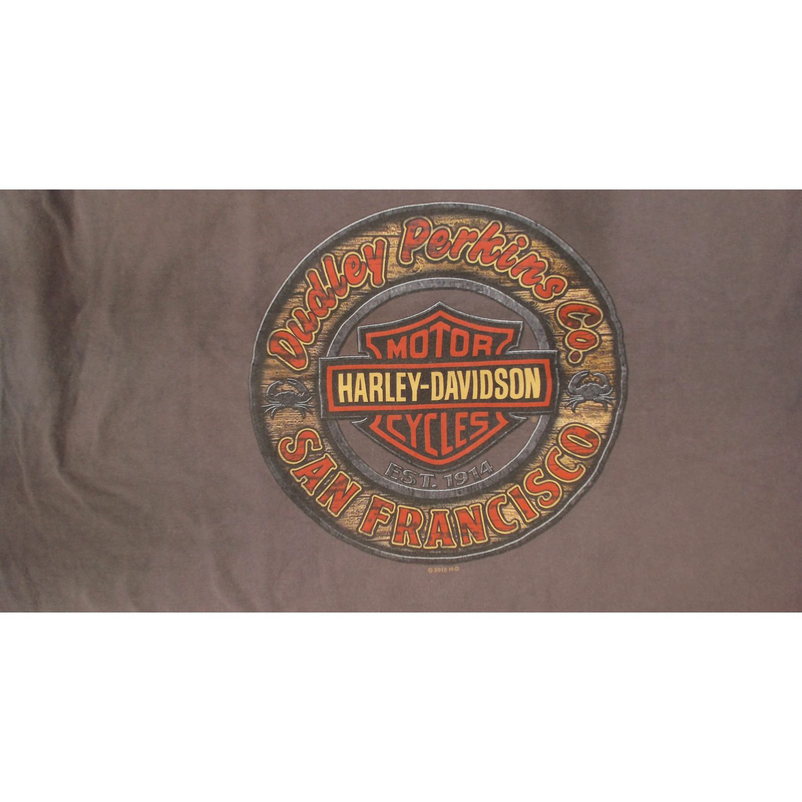 Harley Davidson Harley-Davidson Sun Faded Dudley Perkins San Francisco Tee Size US XL / EU 56 / 4 - 10 Thumbnail