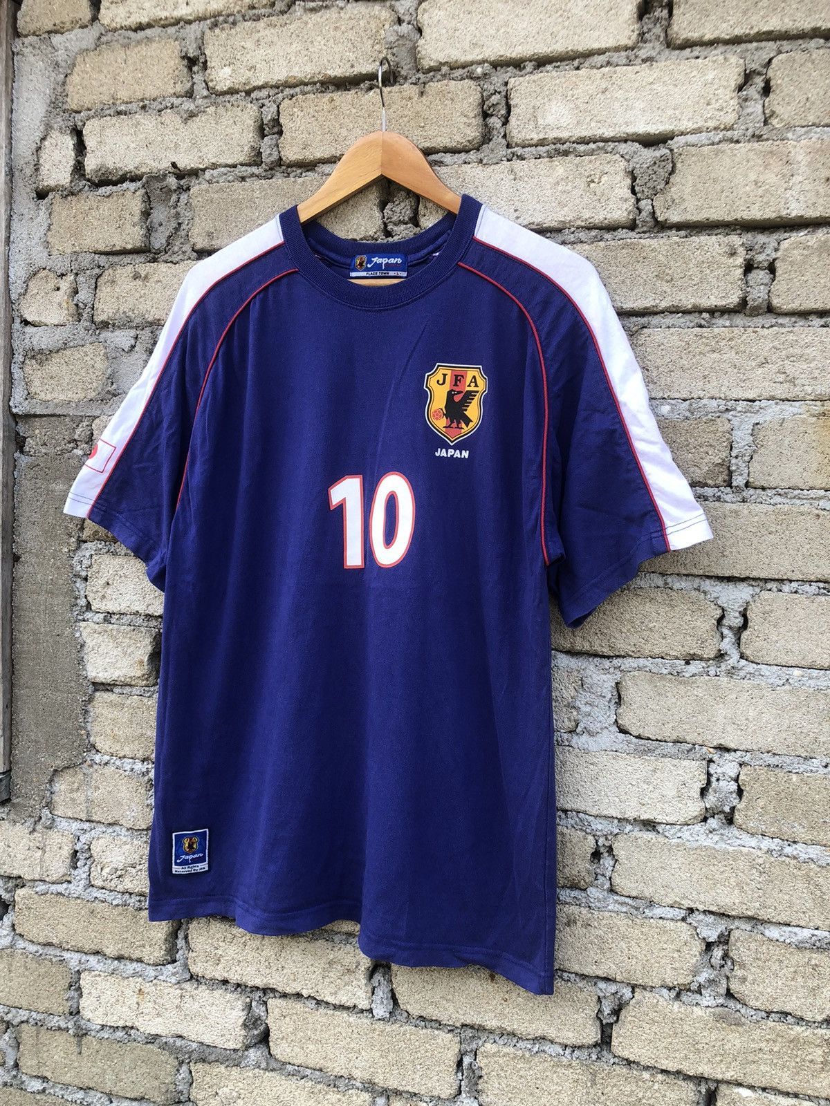 Japanese Brand × Vintage vintage JFA Japan Football Nakamura #10 Tshirts Size US L / EU 52-54 / 3 - 4 Thumbnail