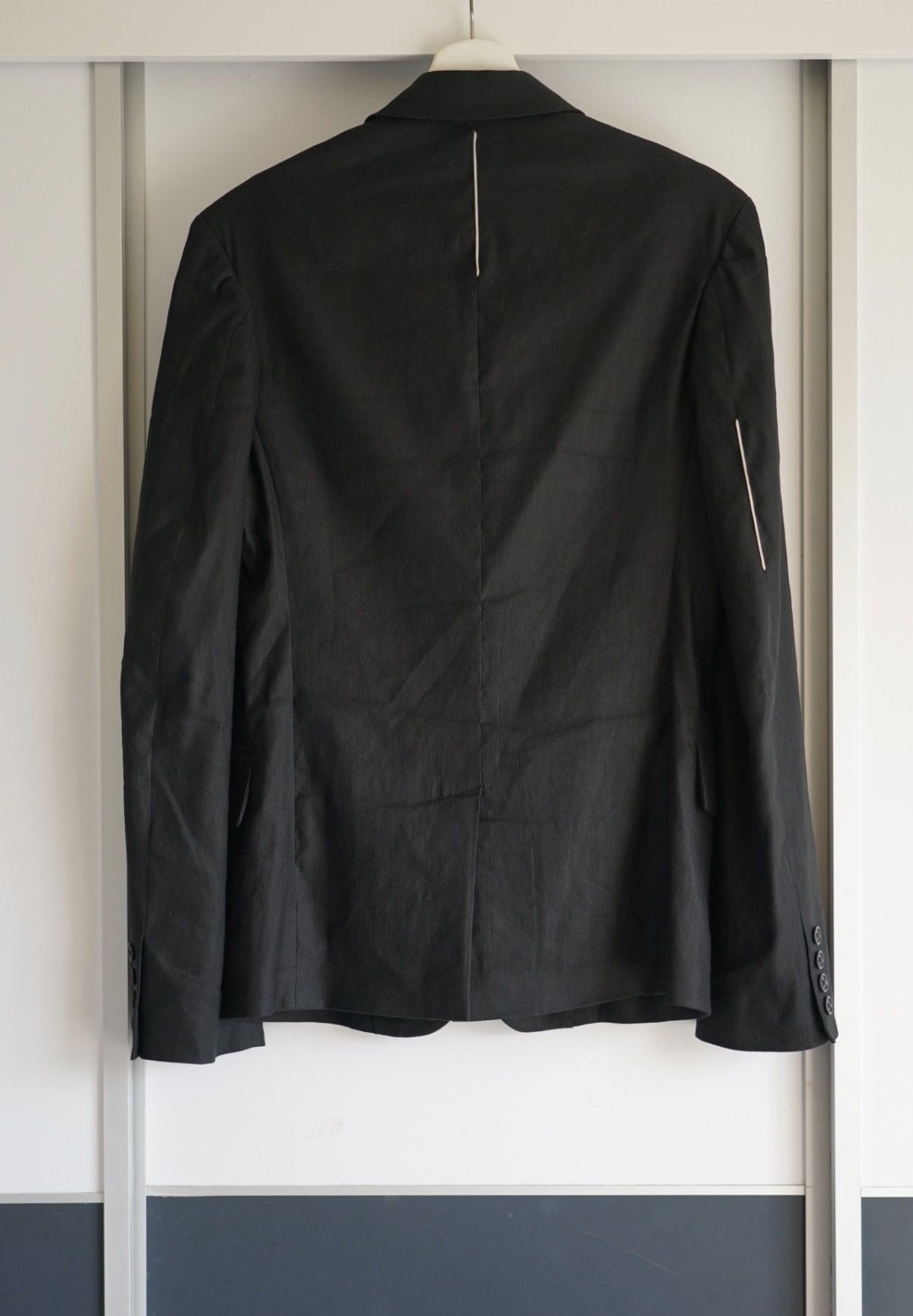 Yohji Yamamoto Yohji Yamamoto 16ss Agent White Stripe Blazer K4 Size US L / EU 52-54 / 3 - 2 Thumbnail