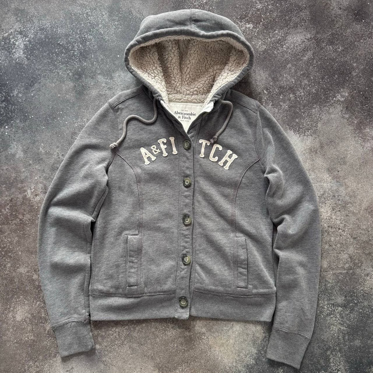 Abercrombie Fitch Iconic Vintage Faux Fur Hoodie