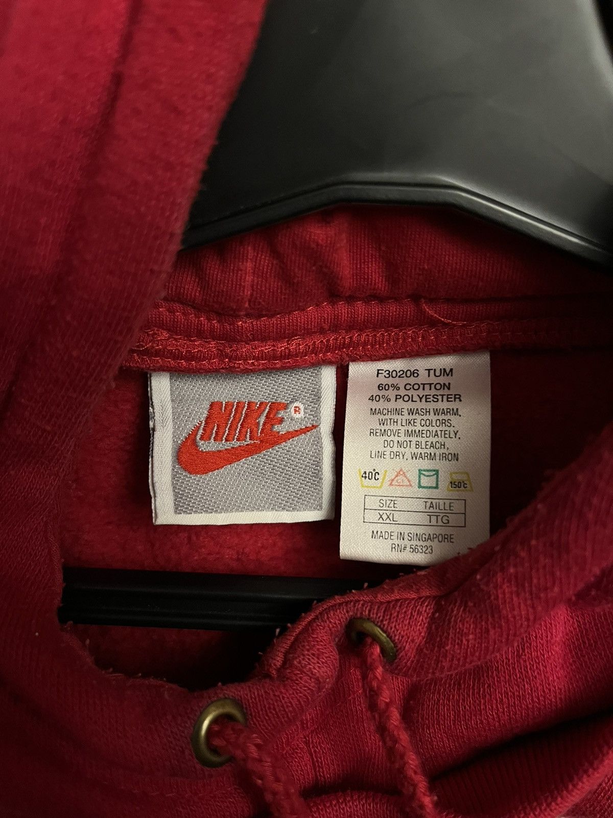 Other Vintage Nike hoodie 90s big logo swoosh Size US XXL / EU 58 / 5 - 3 Thumbnail