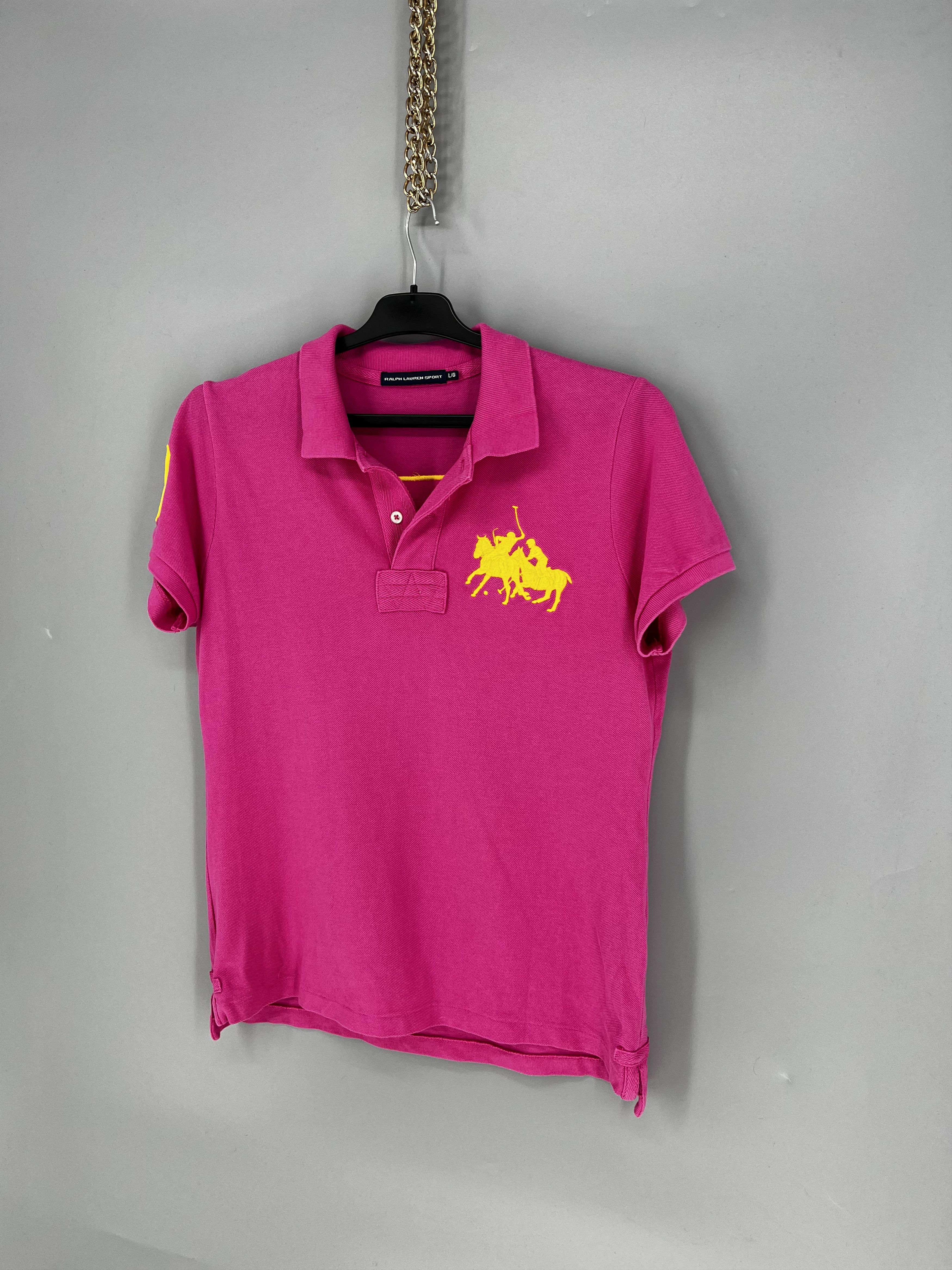 Polo Ralph Lauren Vintage Y2K Polo Ralph Lauren T-Shirt Size L in Pink Size L / US 10 / IT 46 - 3 Thumbnail