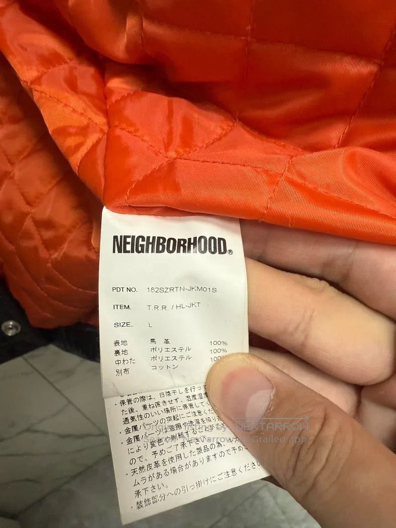 Neighborhood Neighborhood Collaboration Coach Leather Jacket, Horsehide Size US L / EU 52-54 / 3 - 6 Thumbnail