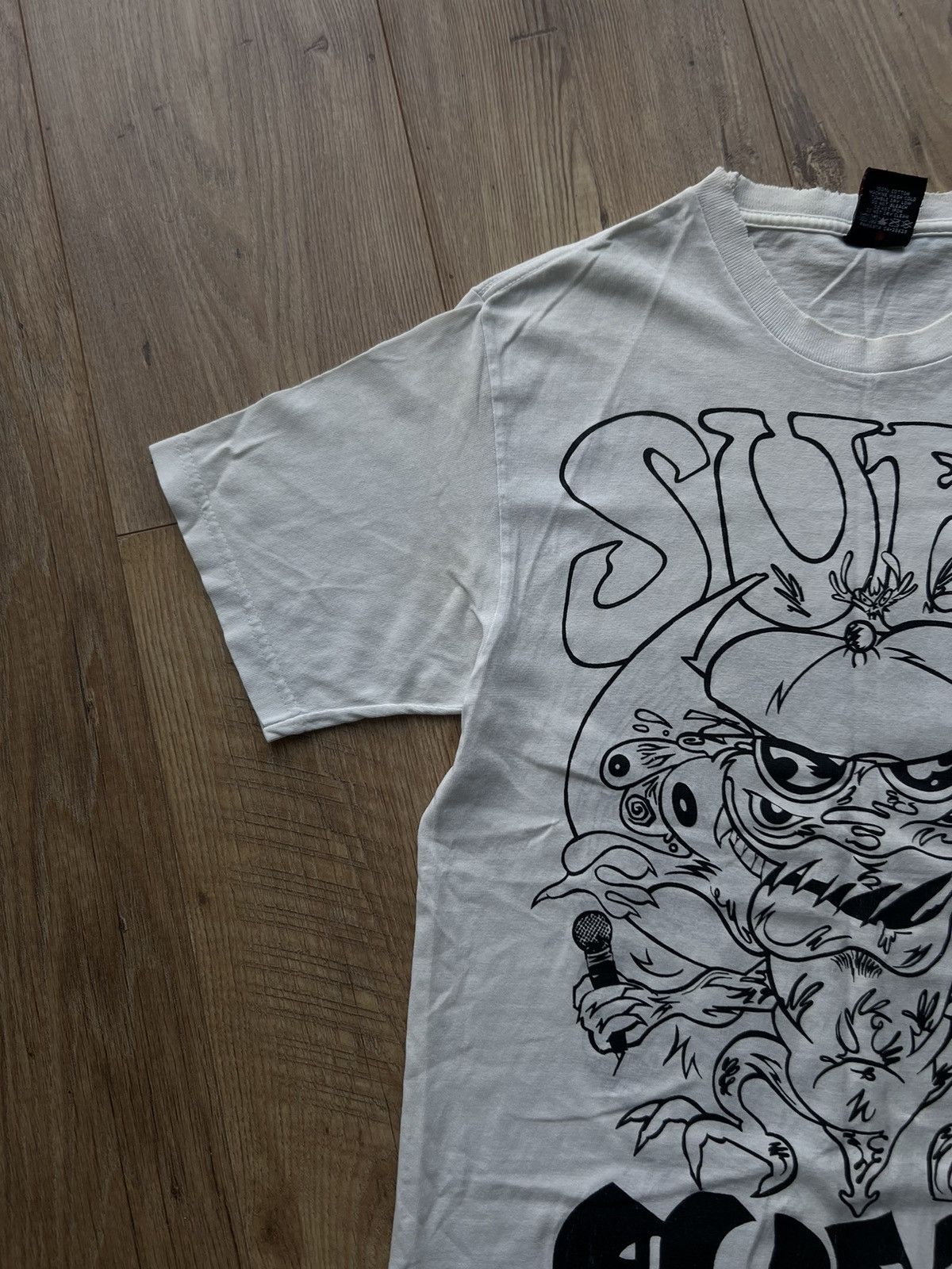Stussy 00’s STUSSY SUPER FLY RARE VINTAGE DISTRESSED Y2K TEE Size US S / EU 44-46 / 1 - 5 Thumbnail