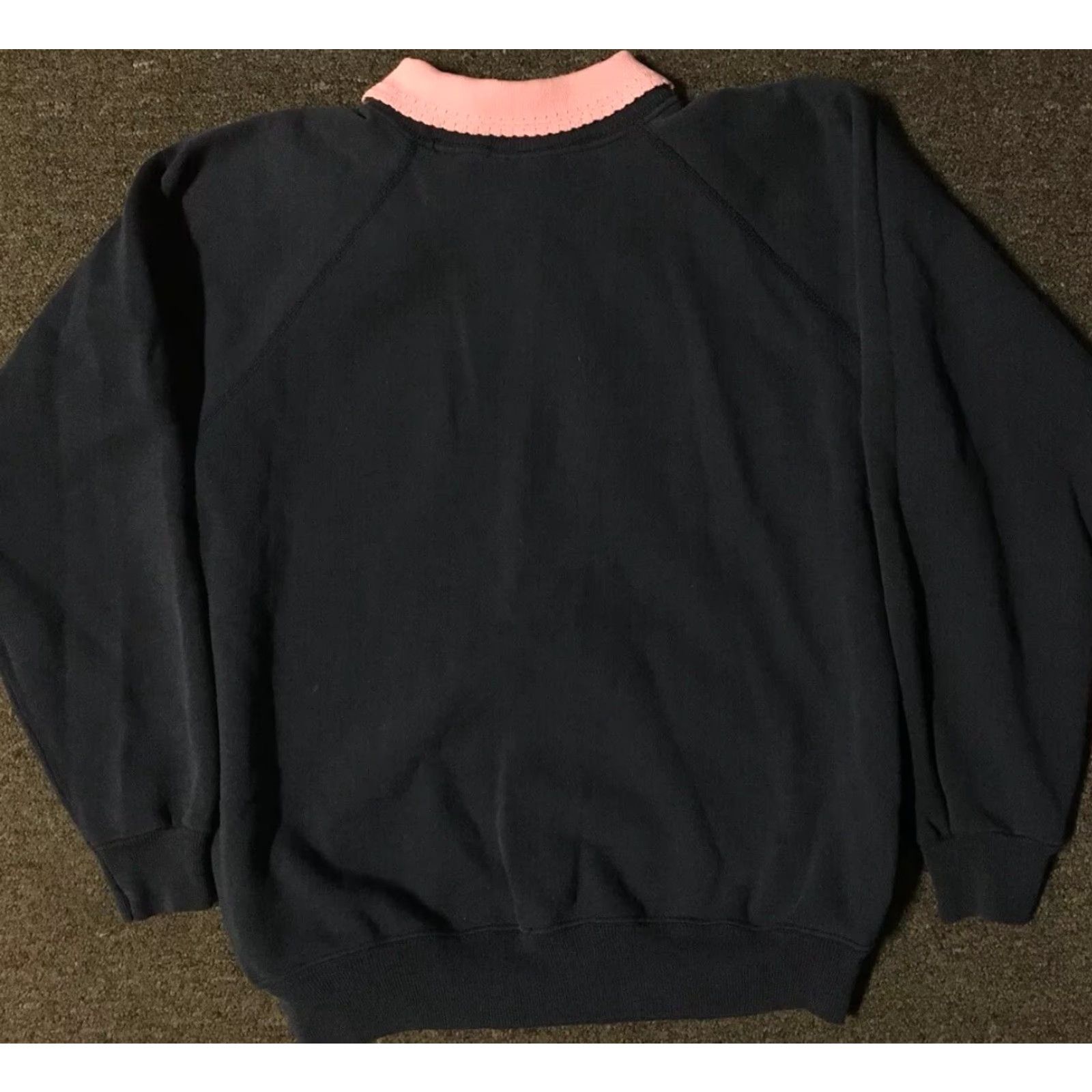 Vintage VINTAGE Morning Sun Heart Collared Sweatshirt M Navy/Blue 80s 90s Grunge Love USA Sports Baseball Basketball Hip Hop Retro College Nautical Flower Size US M / EU 48-50 / 2 - 4 Thumbnail