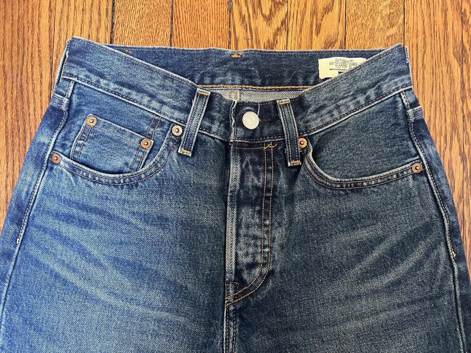 Other Levis 501 Selvedge Jean (150th Ani.) Size 25" / US 0 / IT 36 - 4 Thumbnail