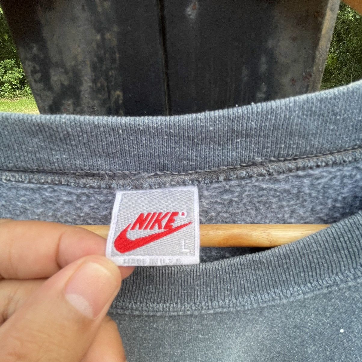 Nike × Vintage 🔥Vintage 90s Nike Mini Swoosh Trash Paint Sweatshirts Size US M / EU 48-50 / 2 - 10 Thumbnail