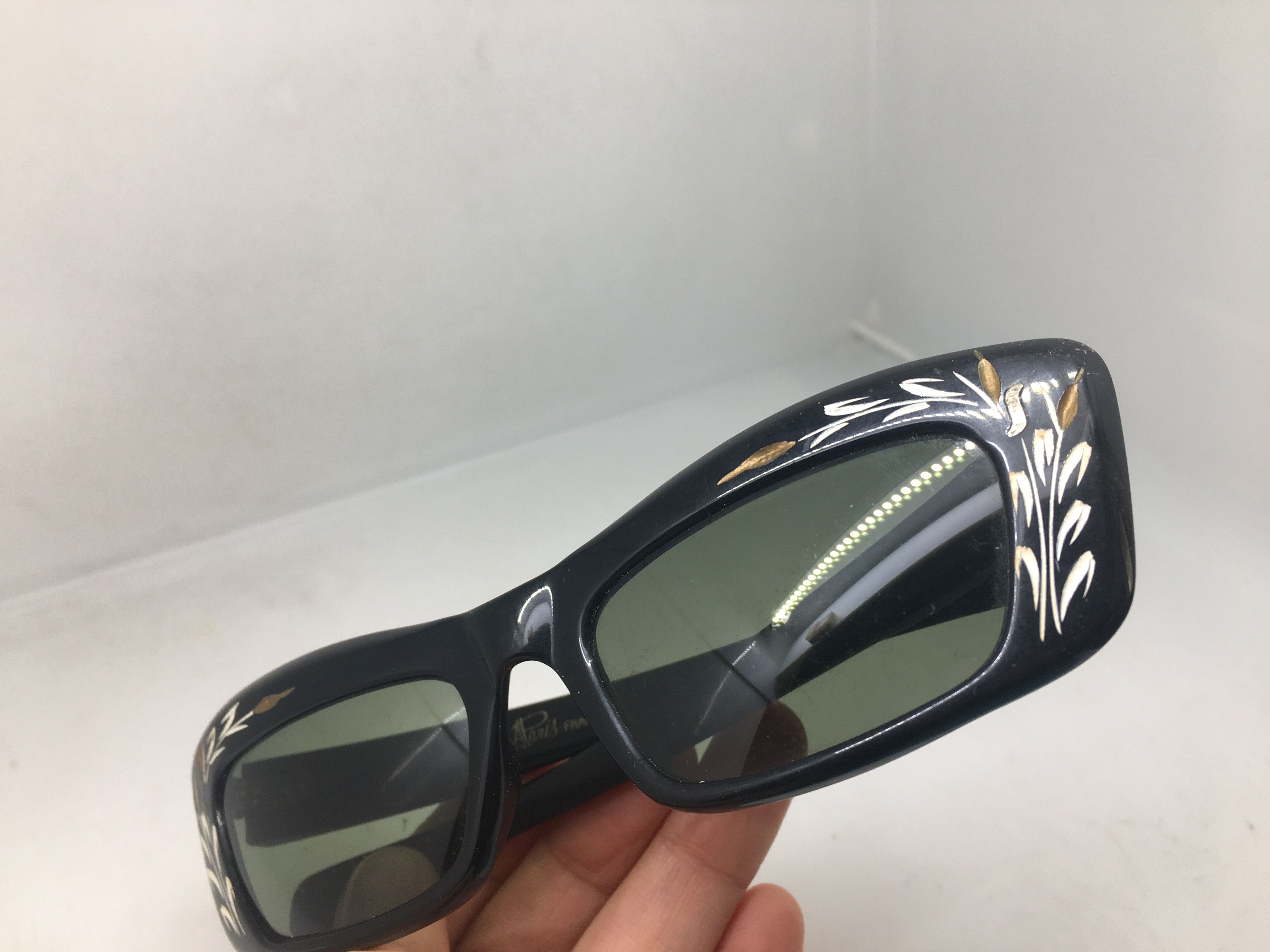Vintage Handmade Aponis FRANCE GLASS LENS VINTAGE.SUNGLASSES Size ONE SIZE - 6 Thumbnail