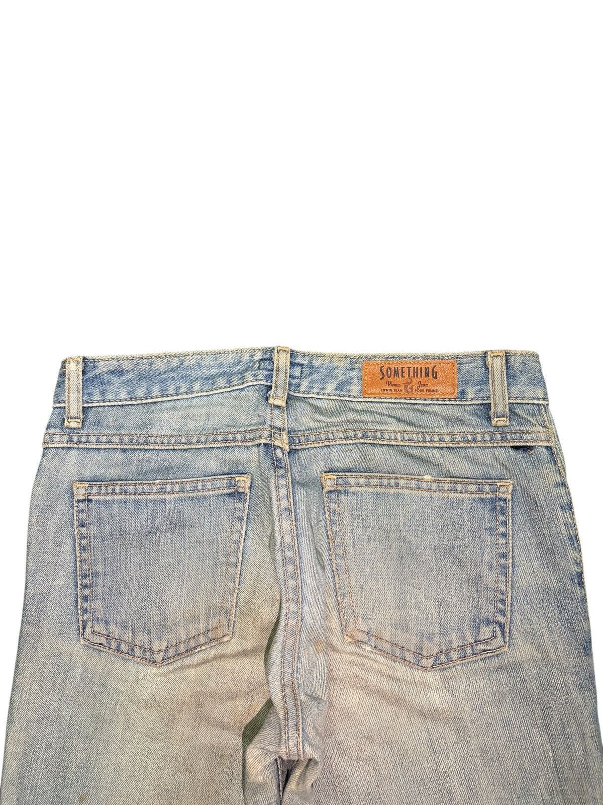 Edwin Vintage Edwin Something Mud Wash Distress Flare Jeans Size 27" / US 4 / IT 40 - 4 Thumbnail