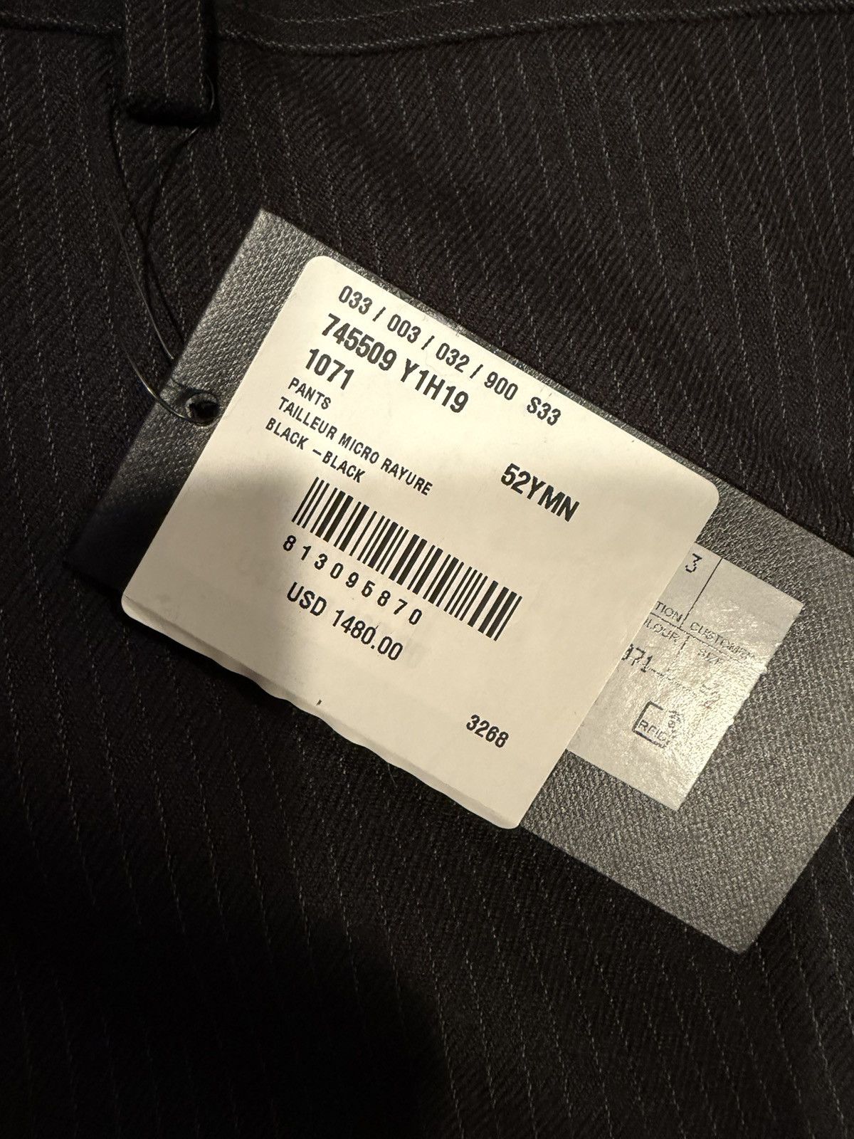 Saint Laurent Paris Saint laurent mens 2023 striped pants. 52/36. $1450 Size US 36 / EU 52 - 7 Thumbnail