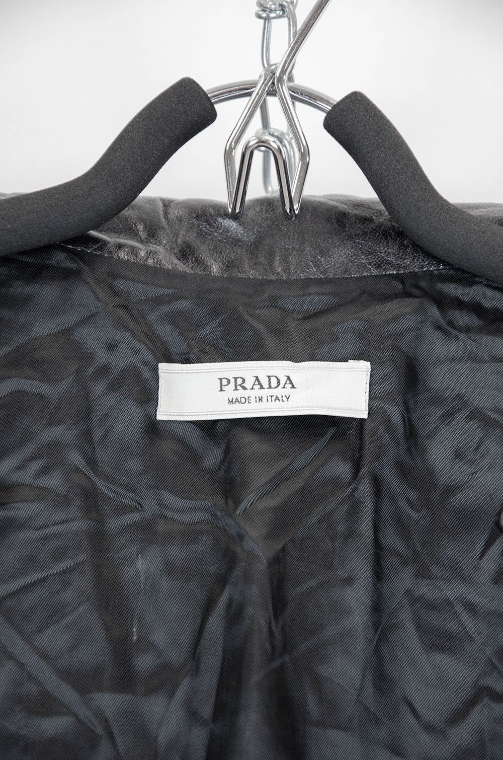 Prada Prada Leather Zip Jacket – Size 42 (Made in Italy) Size M / US 6-8 / IT 42-44 - 10 Thumbnail