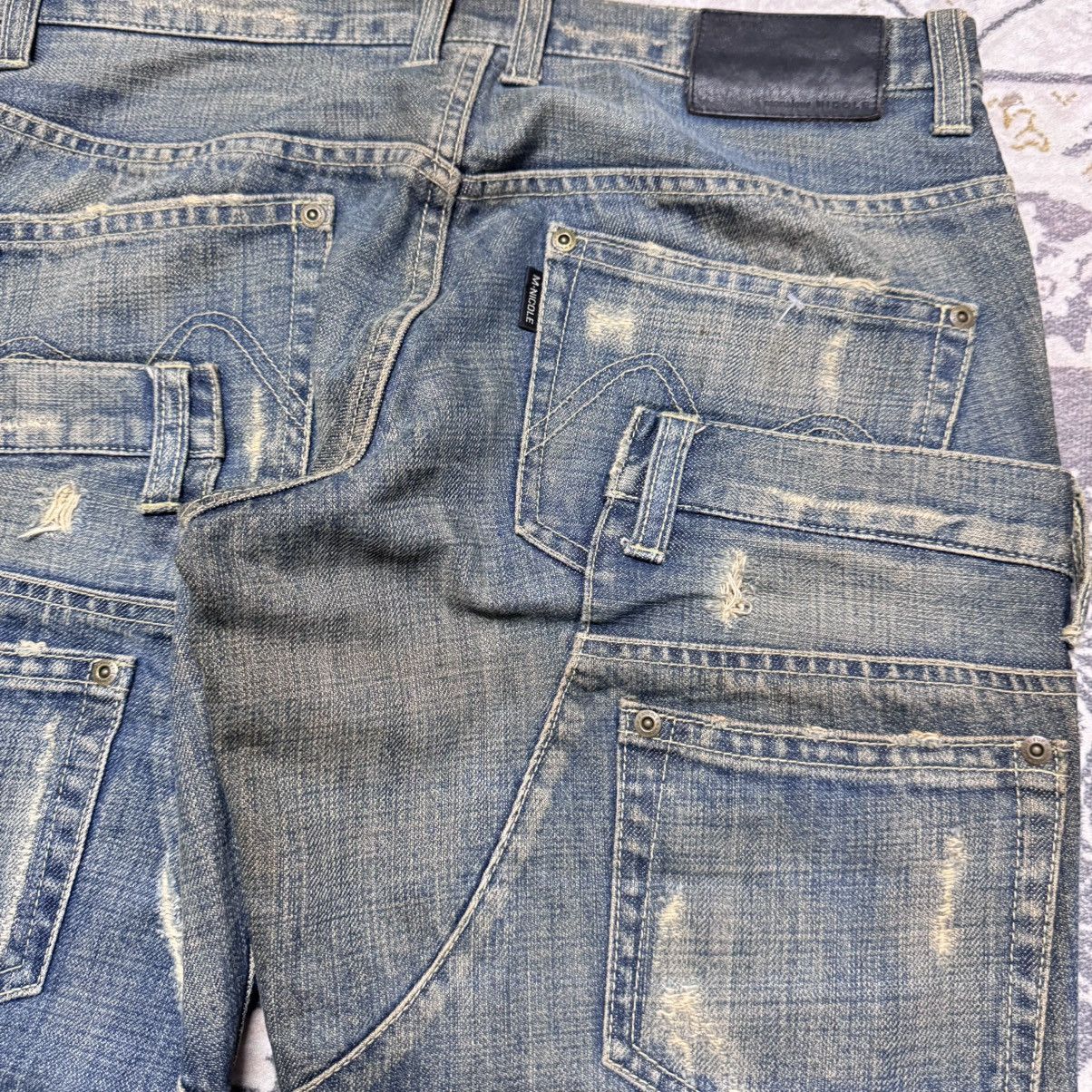 Nicole Club Monsieur Nicole Reconstructed Denim Jeans 20471120 Size US 31 - 9 Thumbnail