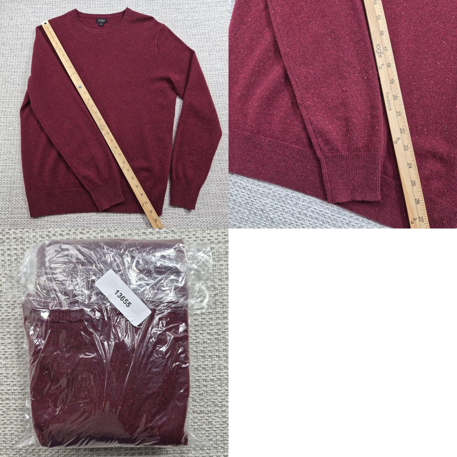 J.Crew J.Crew Sweater Mens Medium Red 100% Cashmere Crewneck Knit Pullover Size US M / EU 48-50 / 2 - 9 Thumbnail
