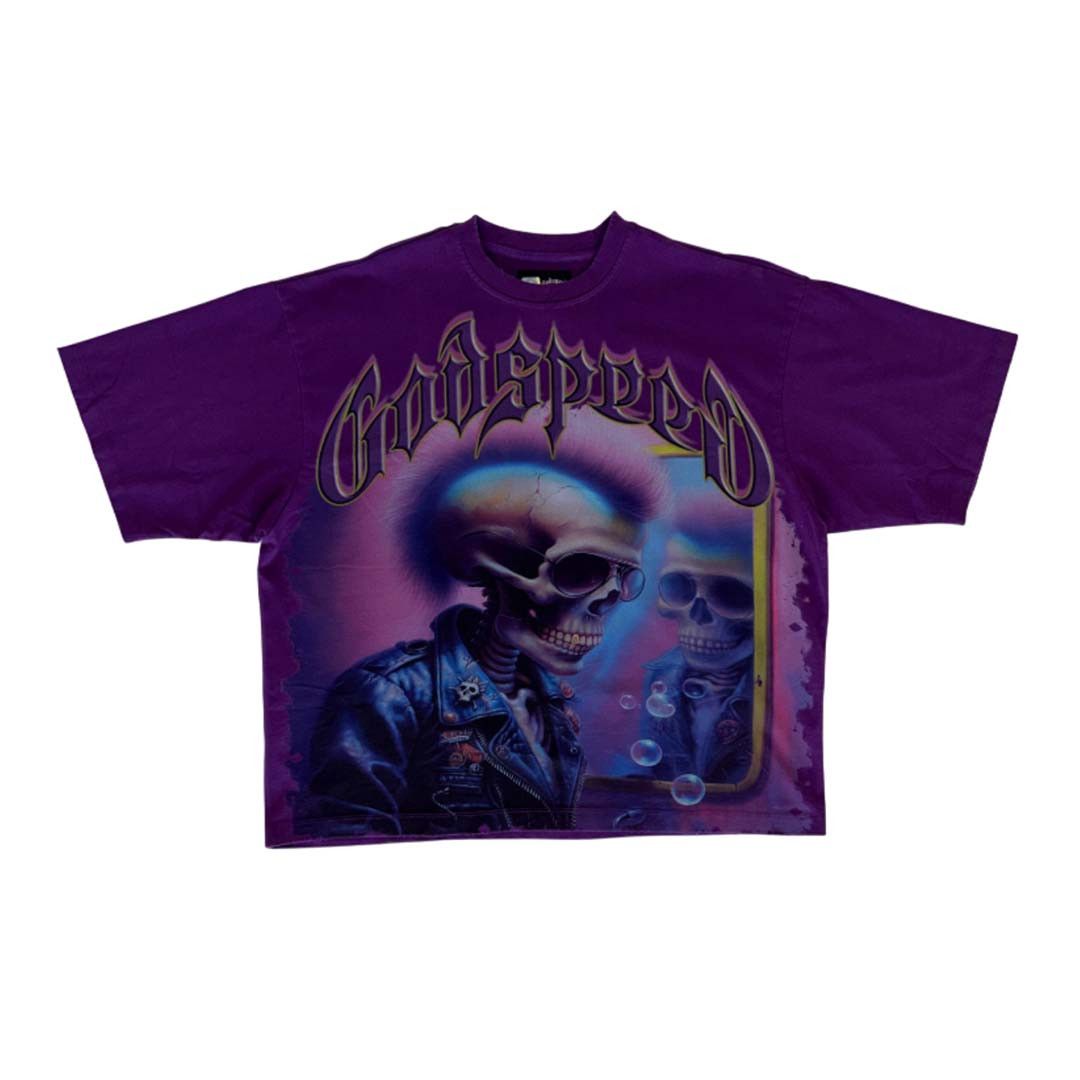 Godspeed Man In The Mirror Tee Purple Grape Size US S / EU 44-46 / 1 - 1 Thumbnail